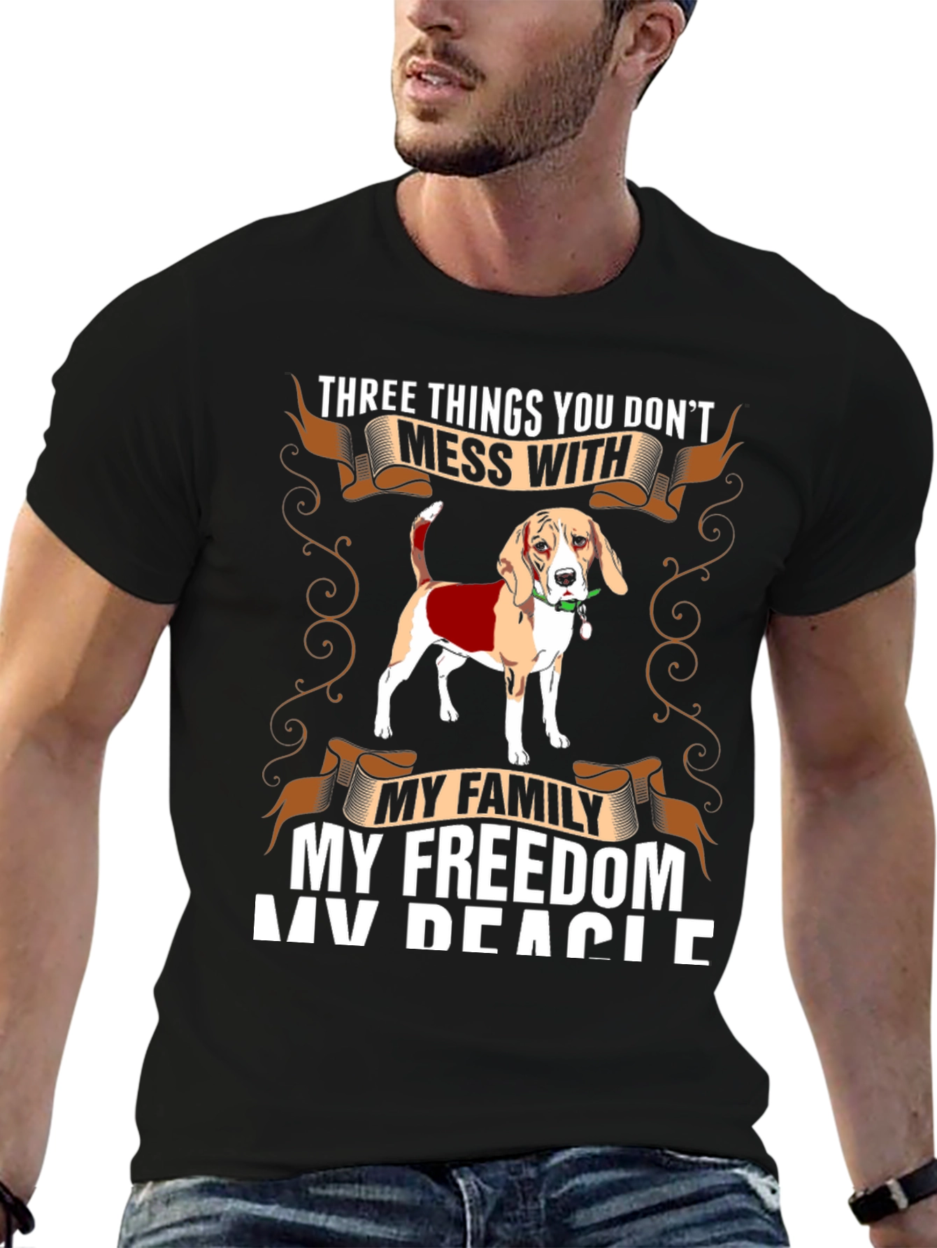 Beagle Lovers T-Shirt: Mess With My Dog!