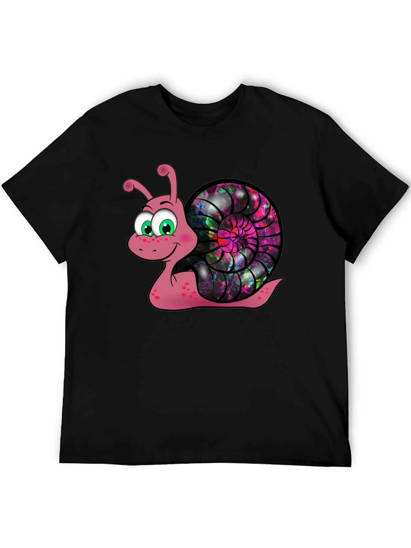 Cosmic Snail Graphic Tee - Unique Cartoon Design