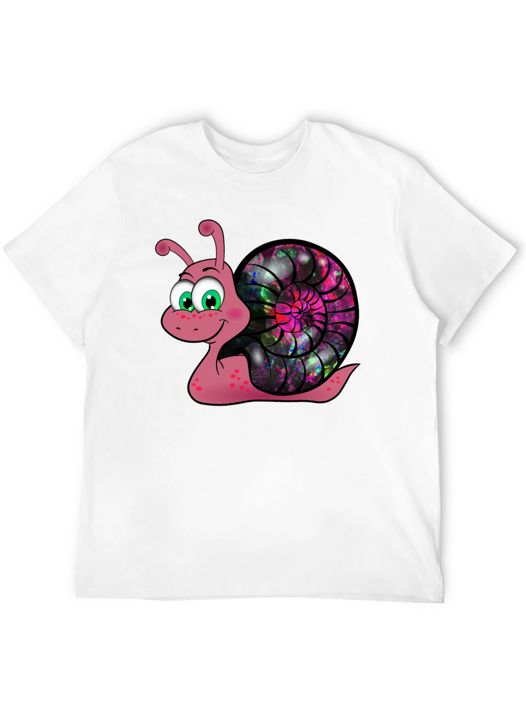 Cosmic Snail Graphic Tee - Unique Cartoon Design