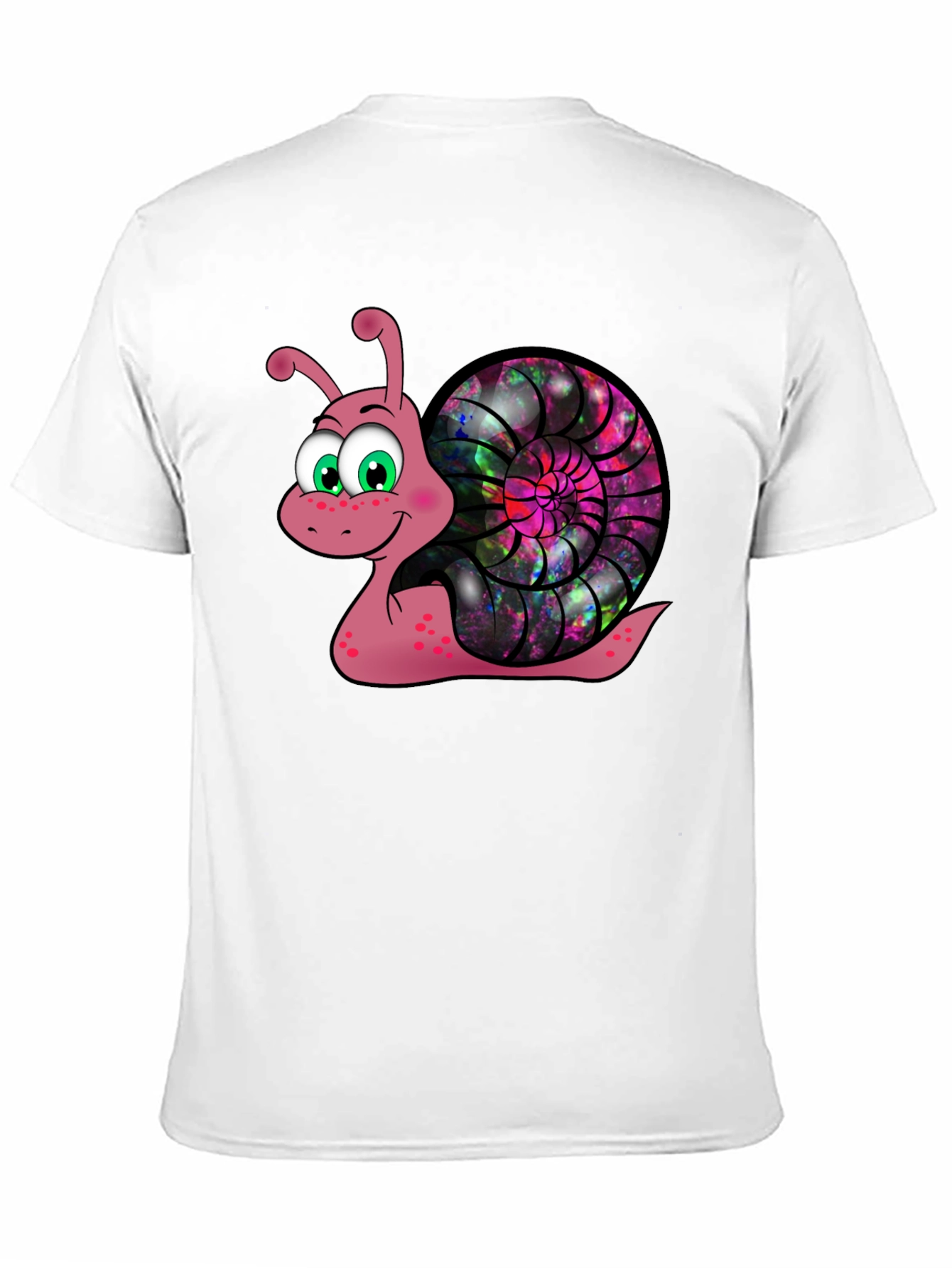 Cosmic Snail Graphic Tee - Unique Cartoon Design