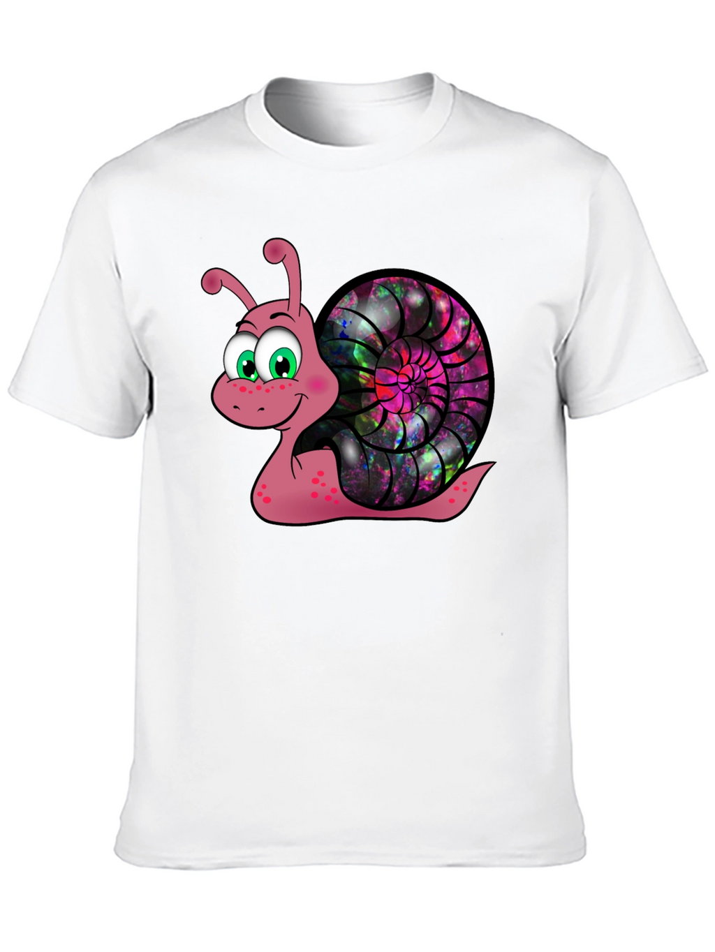 Cosmic Snail Graphic Tee - Unique Cartoon Design