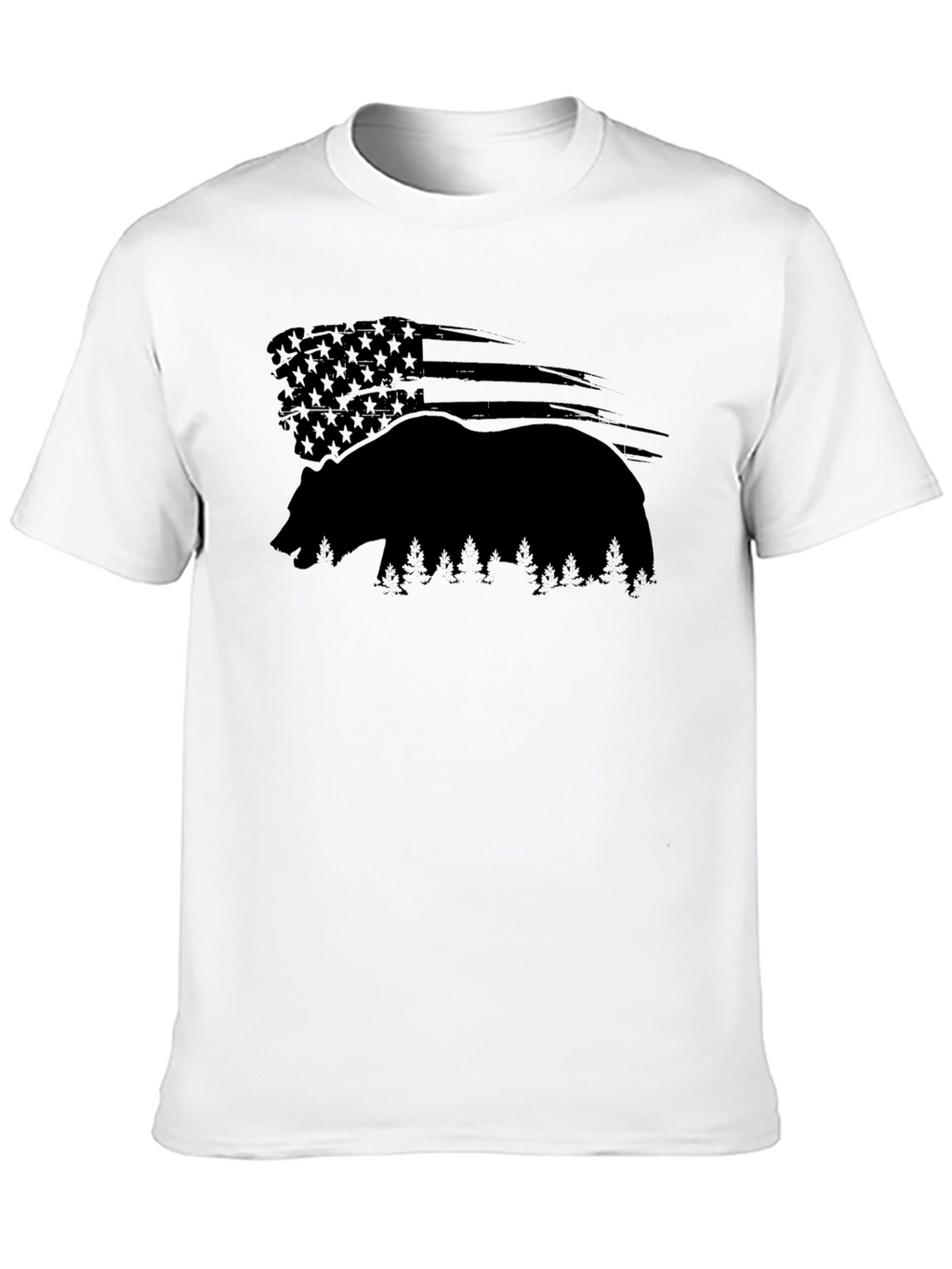 American Bear Silhouette Graphic T-Shirt