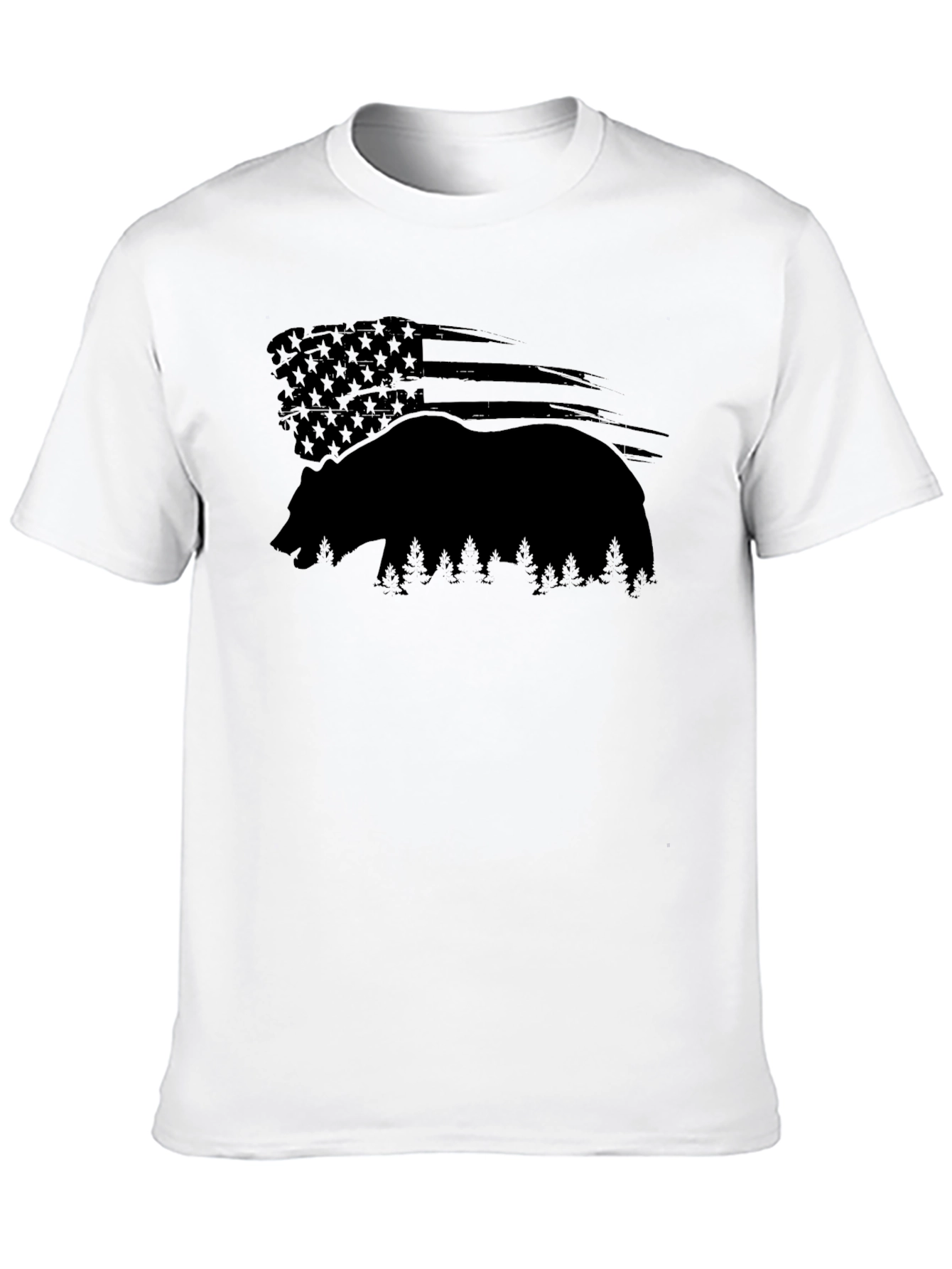 American Bear Silhouette Graphic T-Shirt