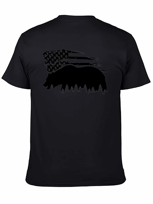 American Bear Silhouette Graphic T-Shirt