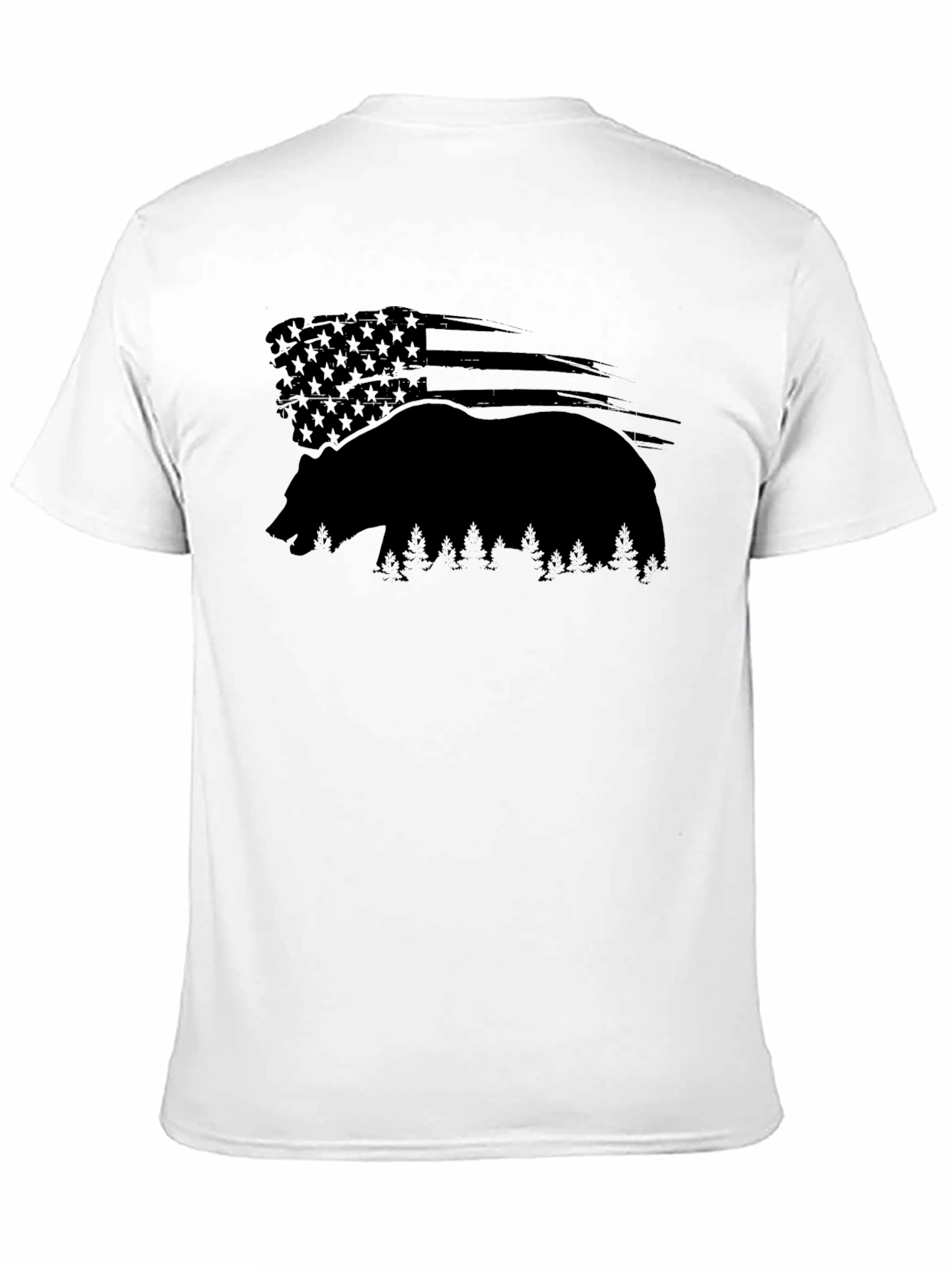 American Bear Silhouette Graphic T-Shirt