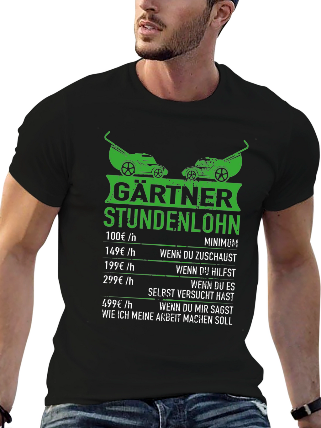 Funny Gardener Hourly Rate T-Shirt