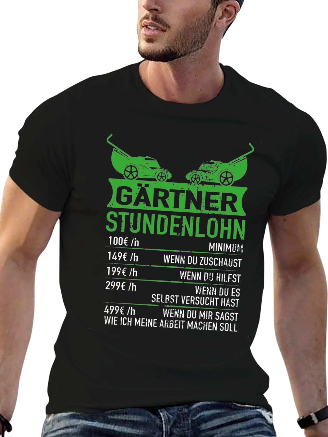 Funny Gardener Hourly Rate T-Shirt
