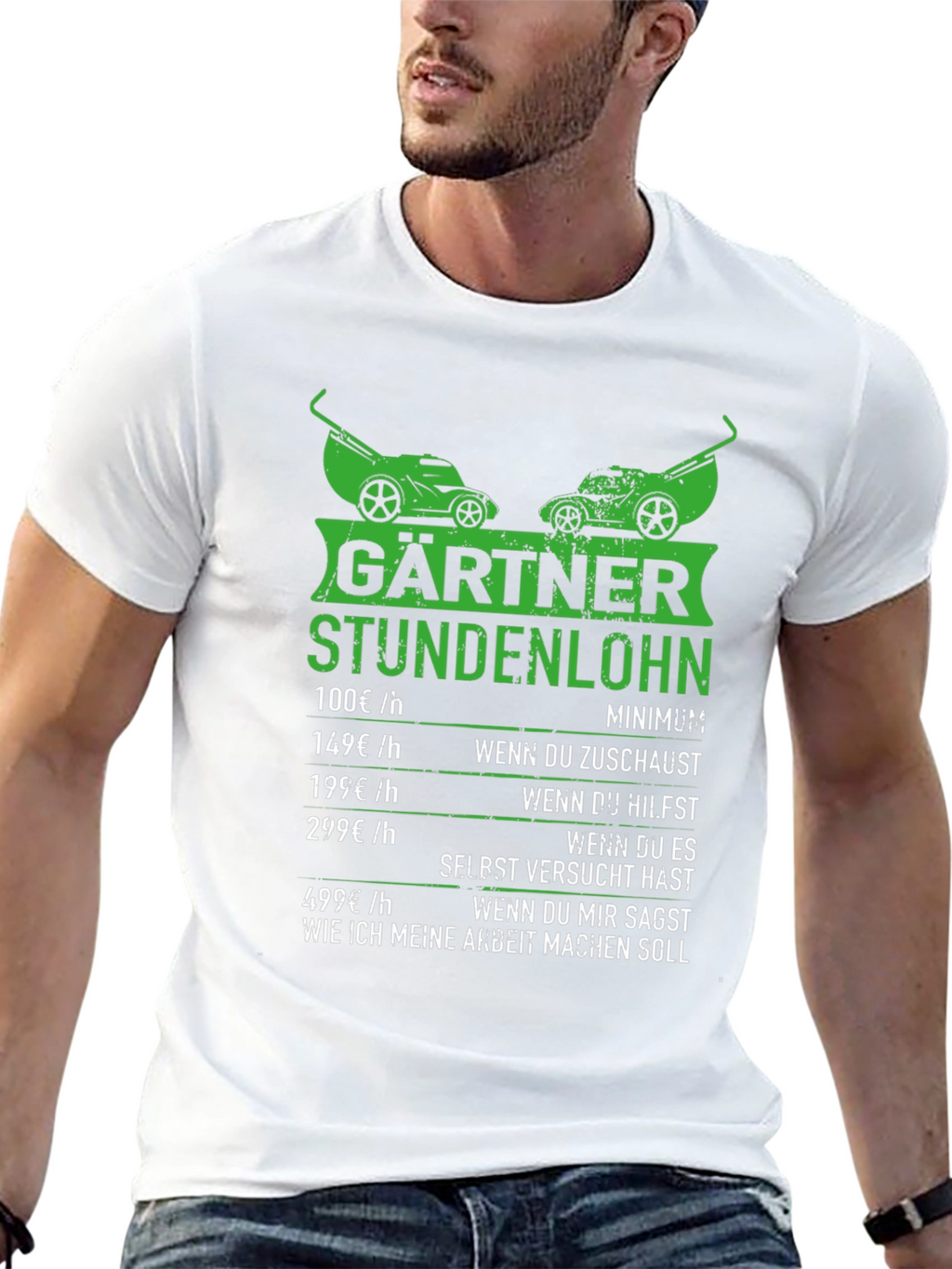 Funny Gardener Hourly Rate T-Shirt