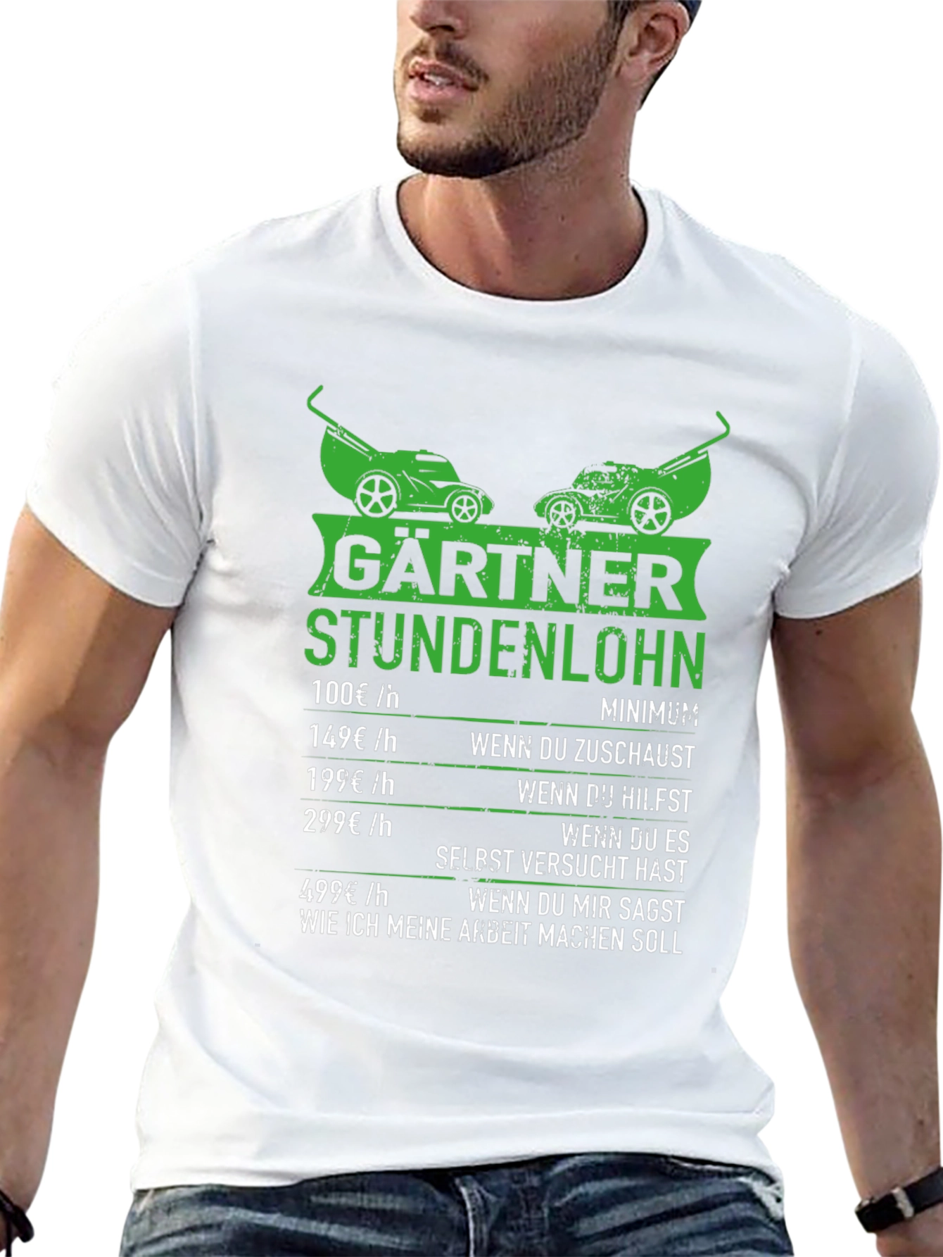 Funny Gardener Hourly Rate T-Shirt
