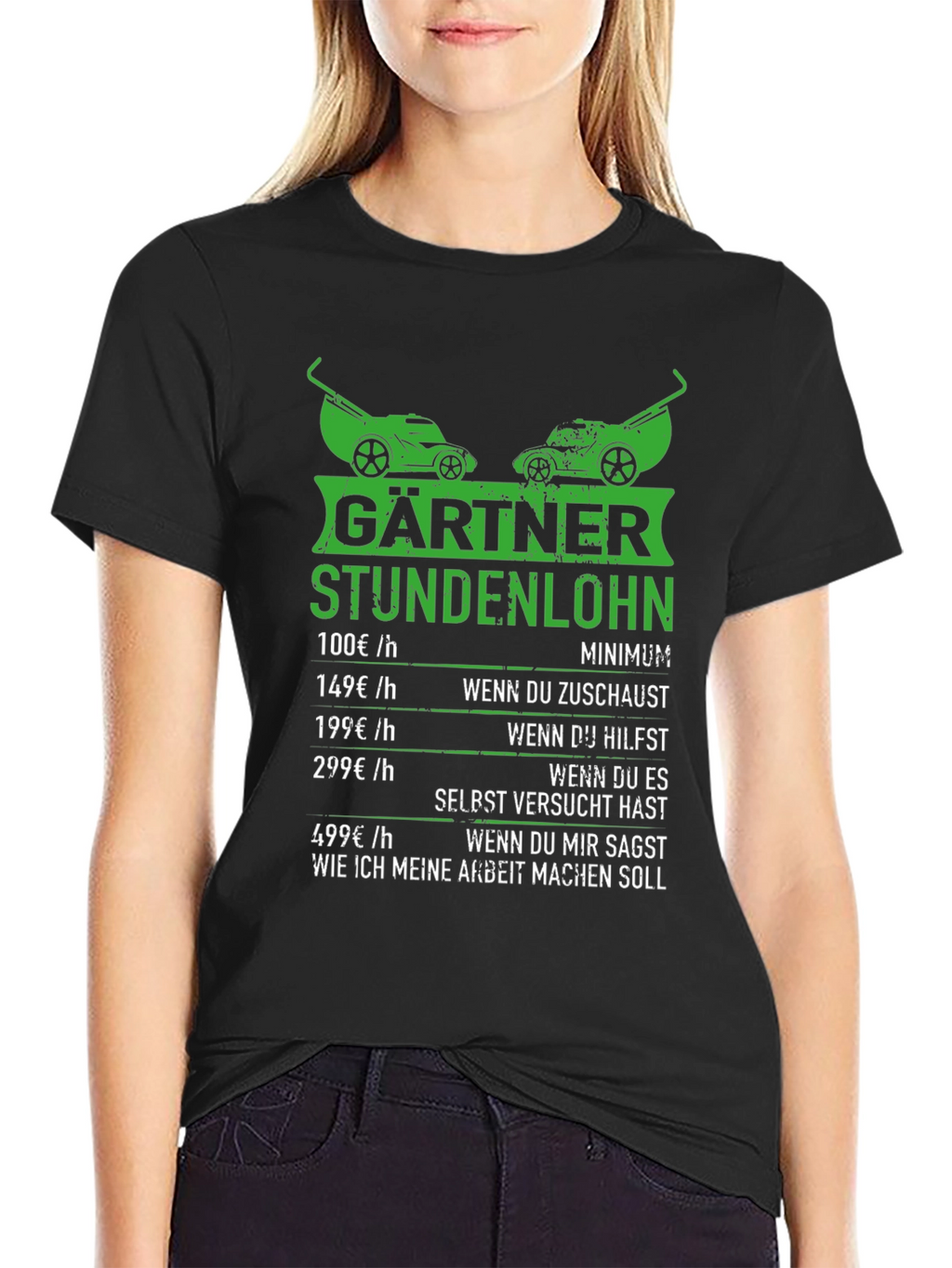 Funny Gardener Hourly Rate T-Shirt
