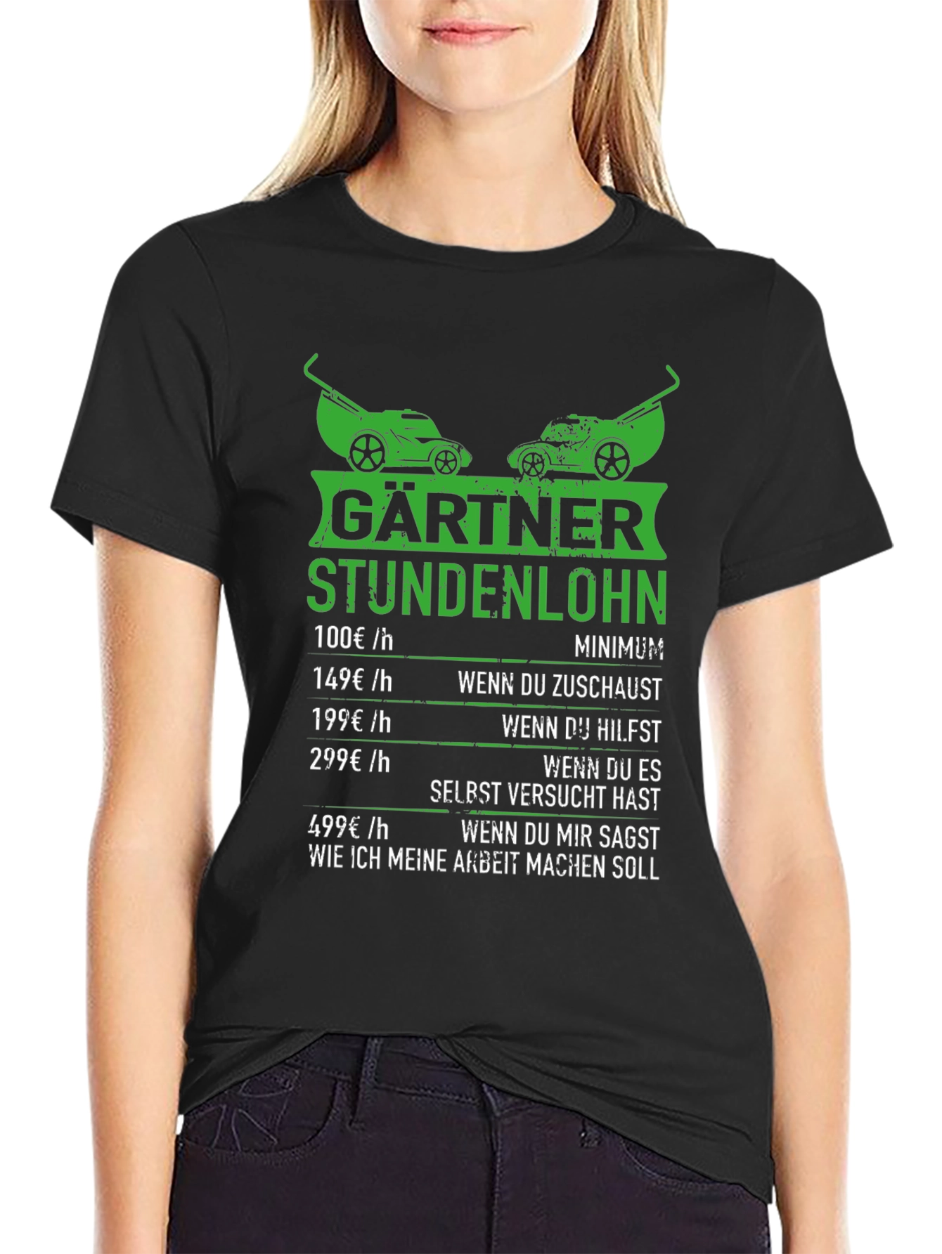 Funny Gardener Hourly Rate T-Shirt