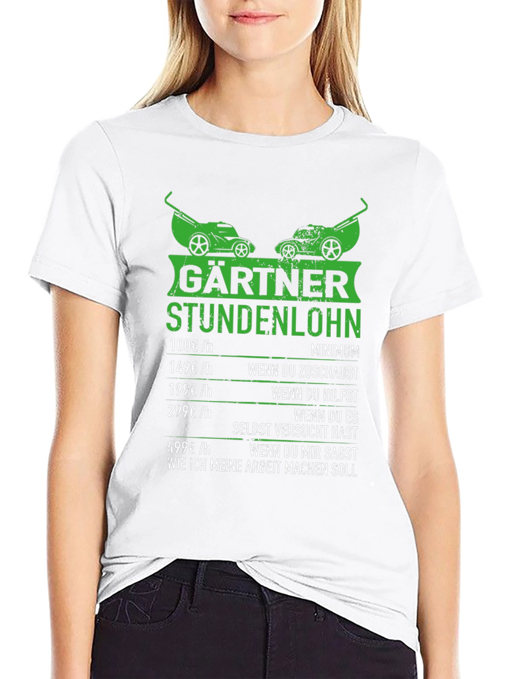 Funny Gardener Hourly Rate T-Shirt