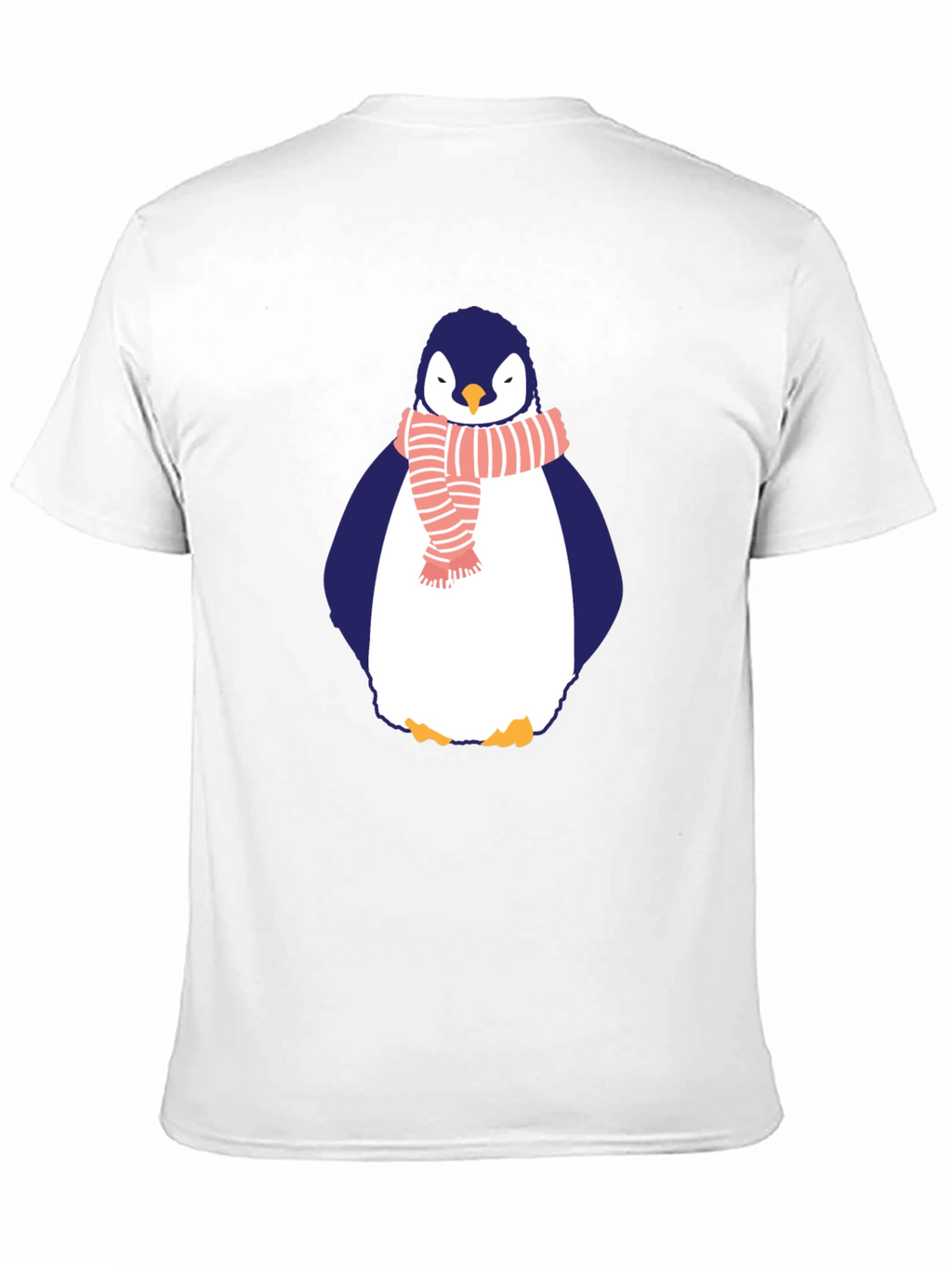 Penguin Scarf Graphic Tee - Mens Black T-Shirt