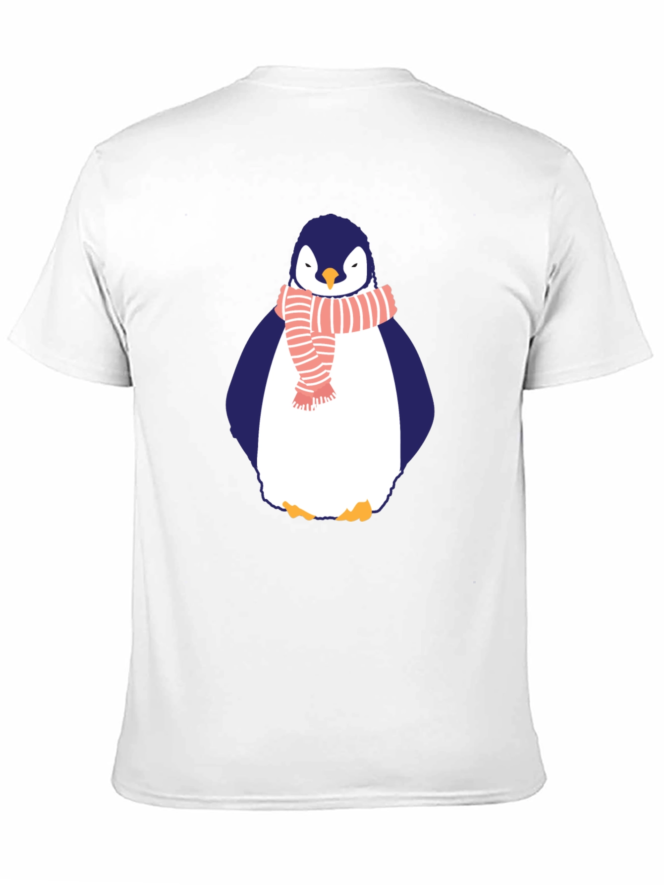 Penguin Scarf Graphic Tee - Mens Black T-Shirt
