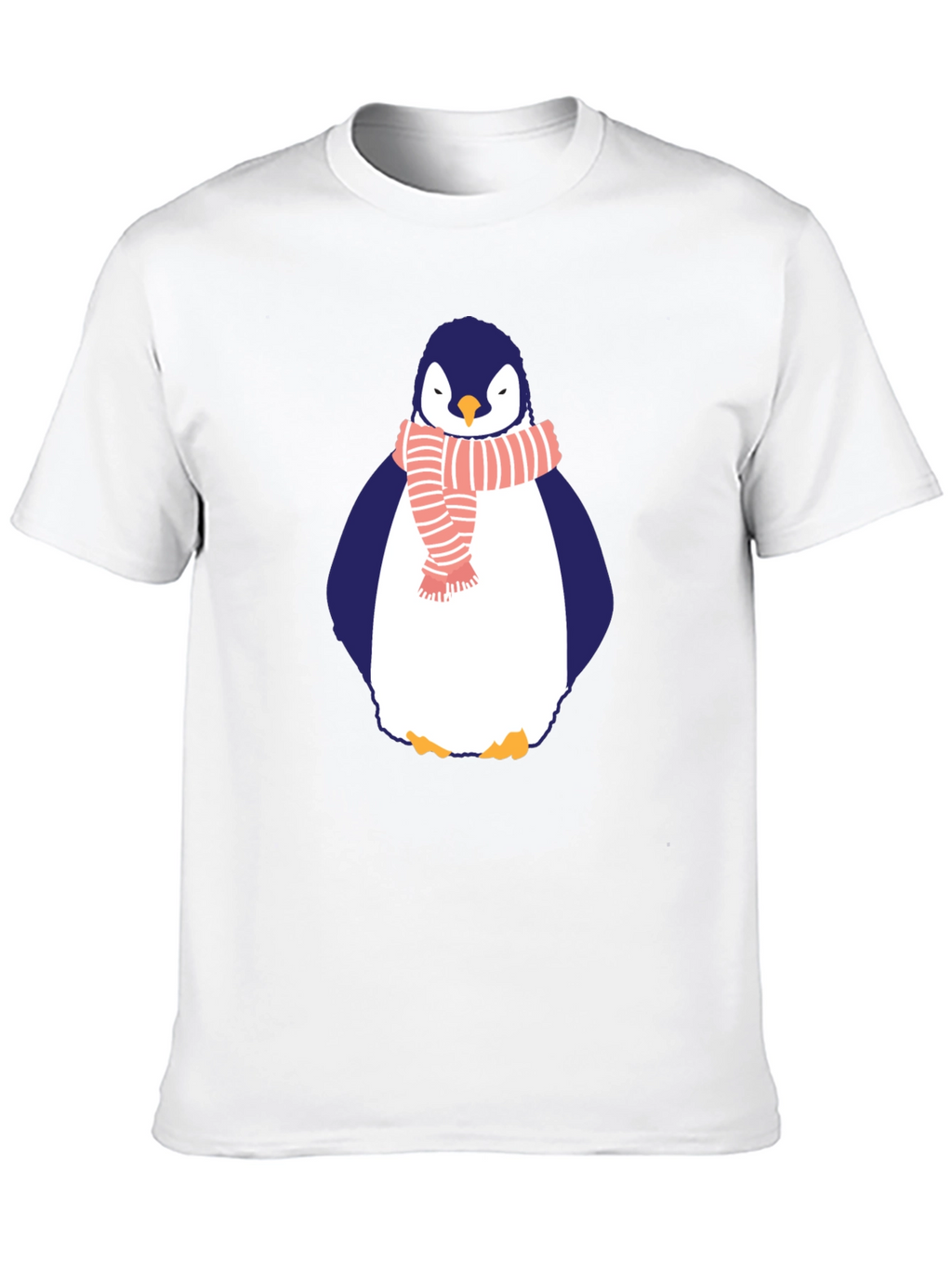 Penguin Scarf Graphic Tee - Mens Black T-Shirt