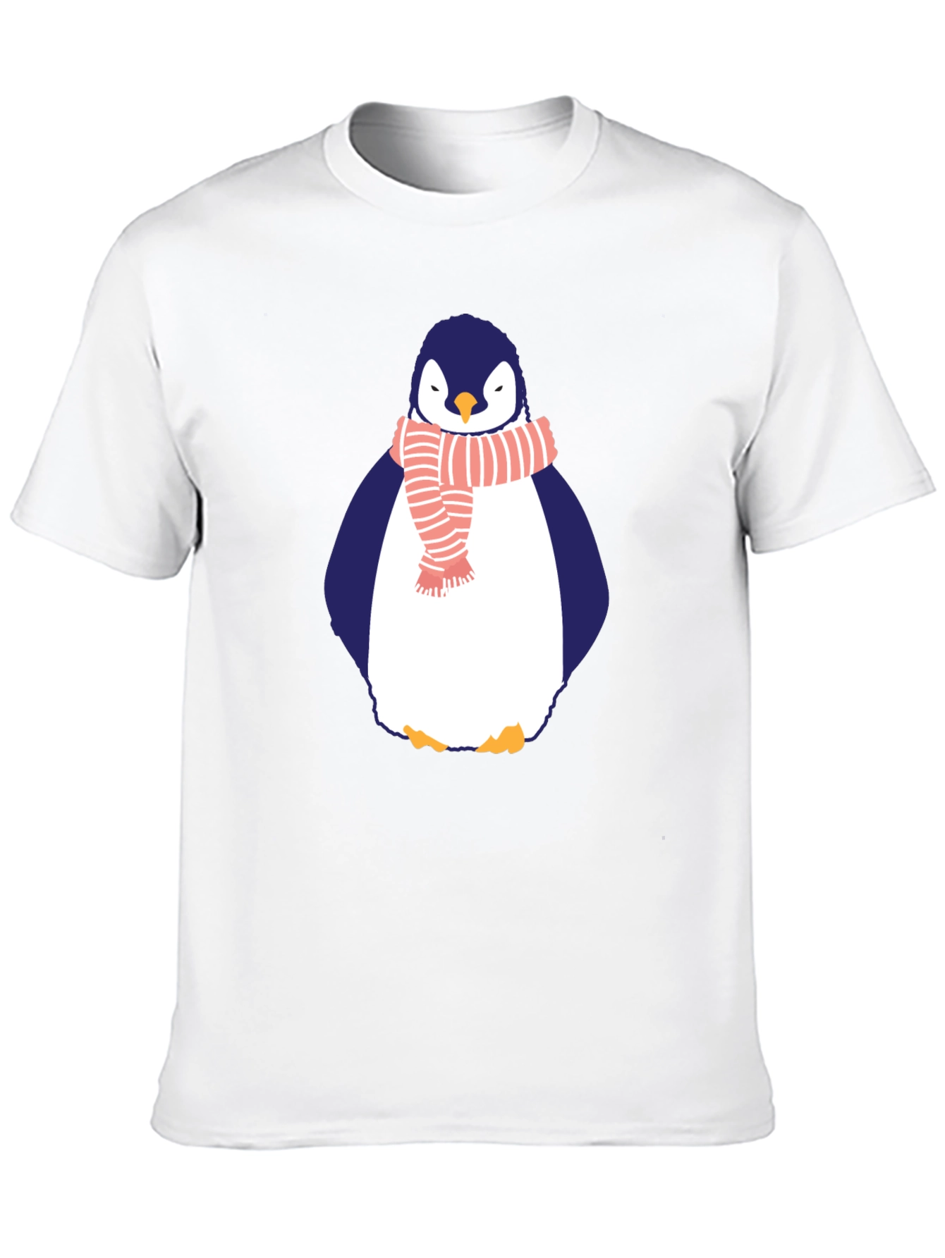 Penguin Scarf Graphic Tee - Mens Black T-Shirt