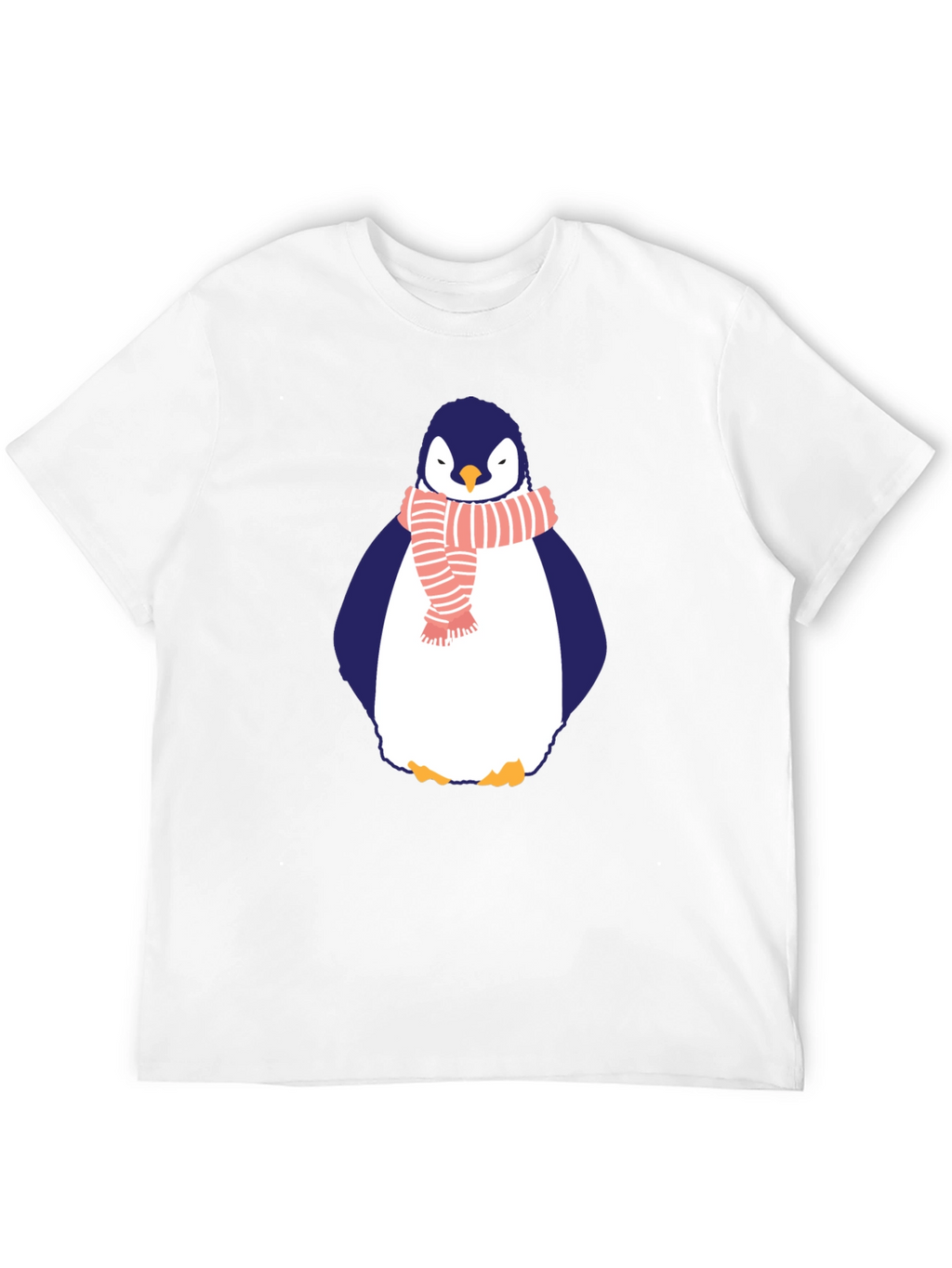 Penguin Scarf Graphic Tee - Mens Black T-Shirt