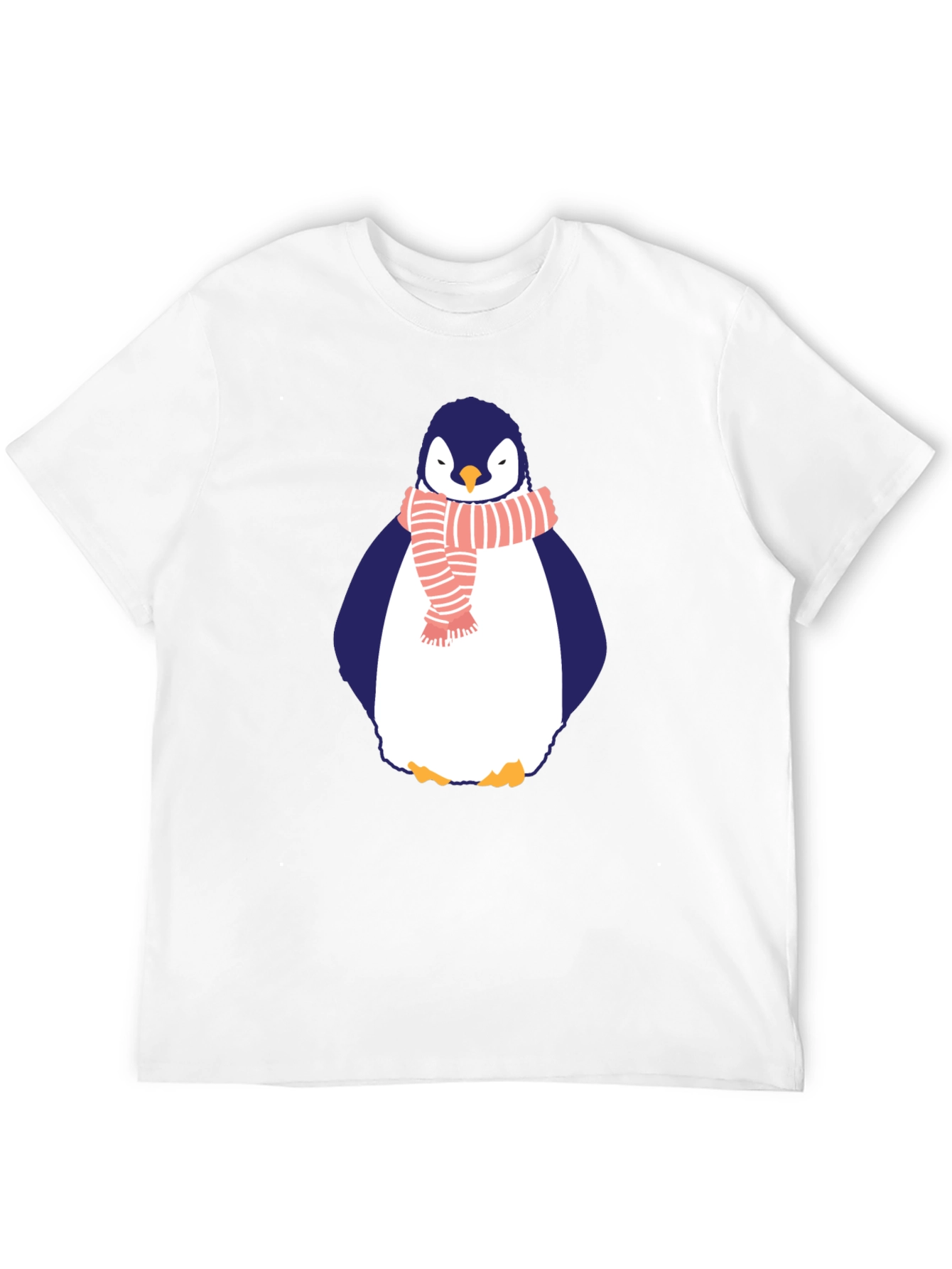 Penguin Scarf Graphic Tee - Mens Black T-Shirt