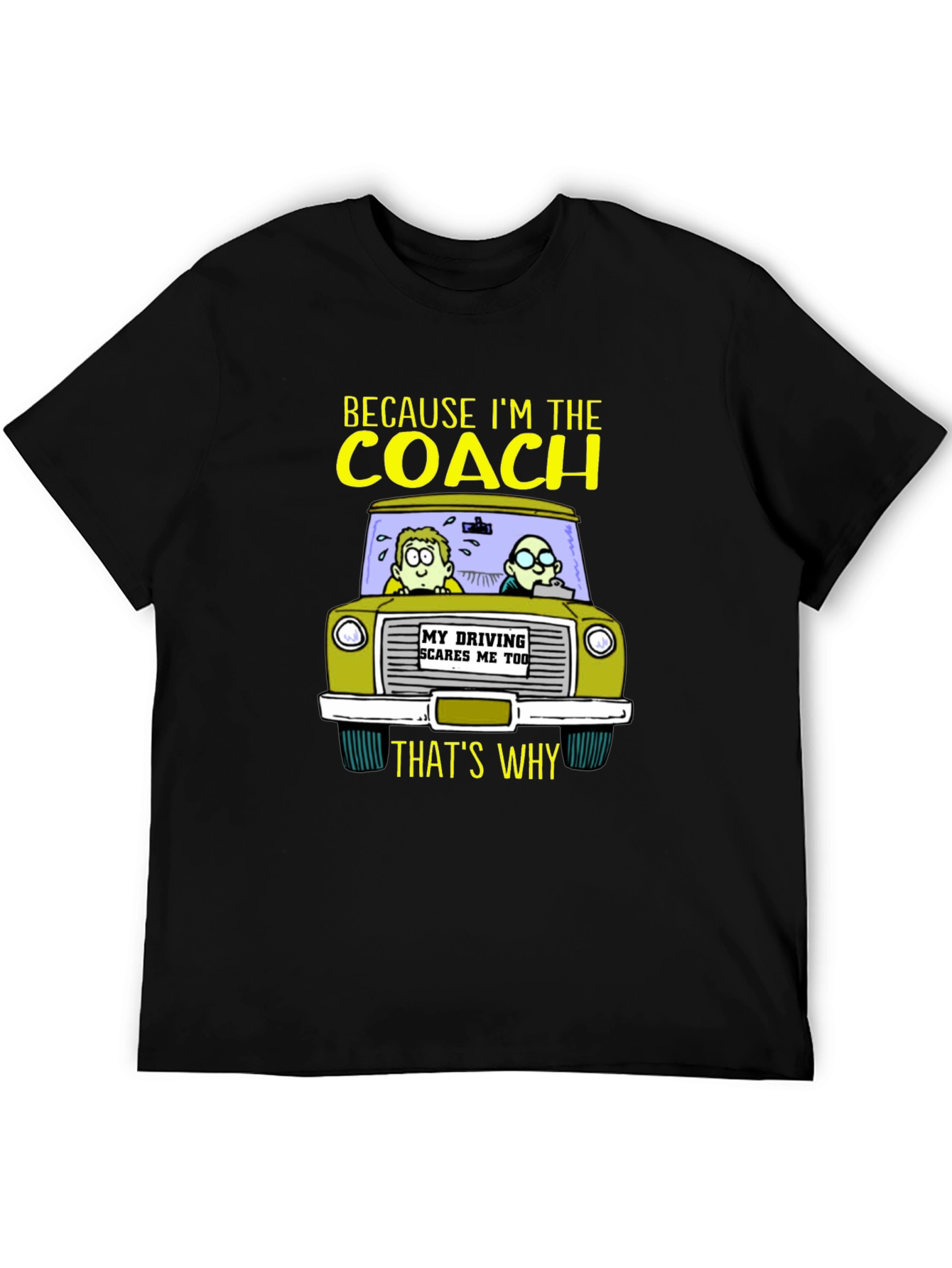 Driving Coach T-Shirt - Funny Drivers Ed Instructor Tee