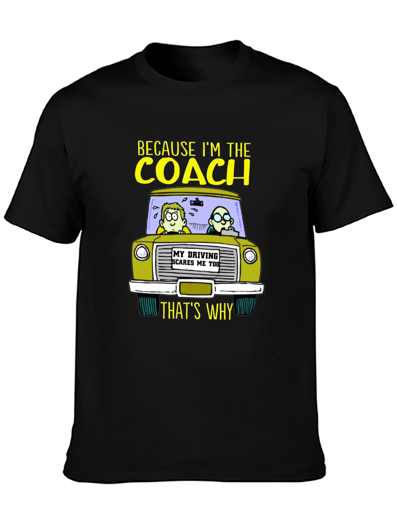 Driving Coach T-Shirt - Funny Drivers Ed Instructor Tee