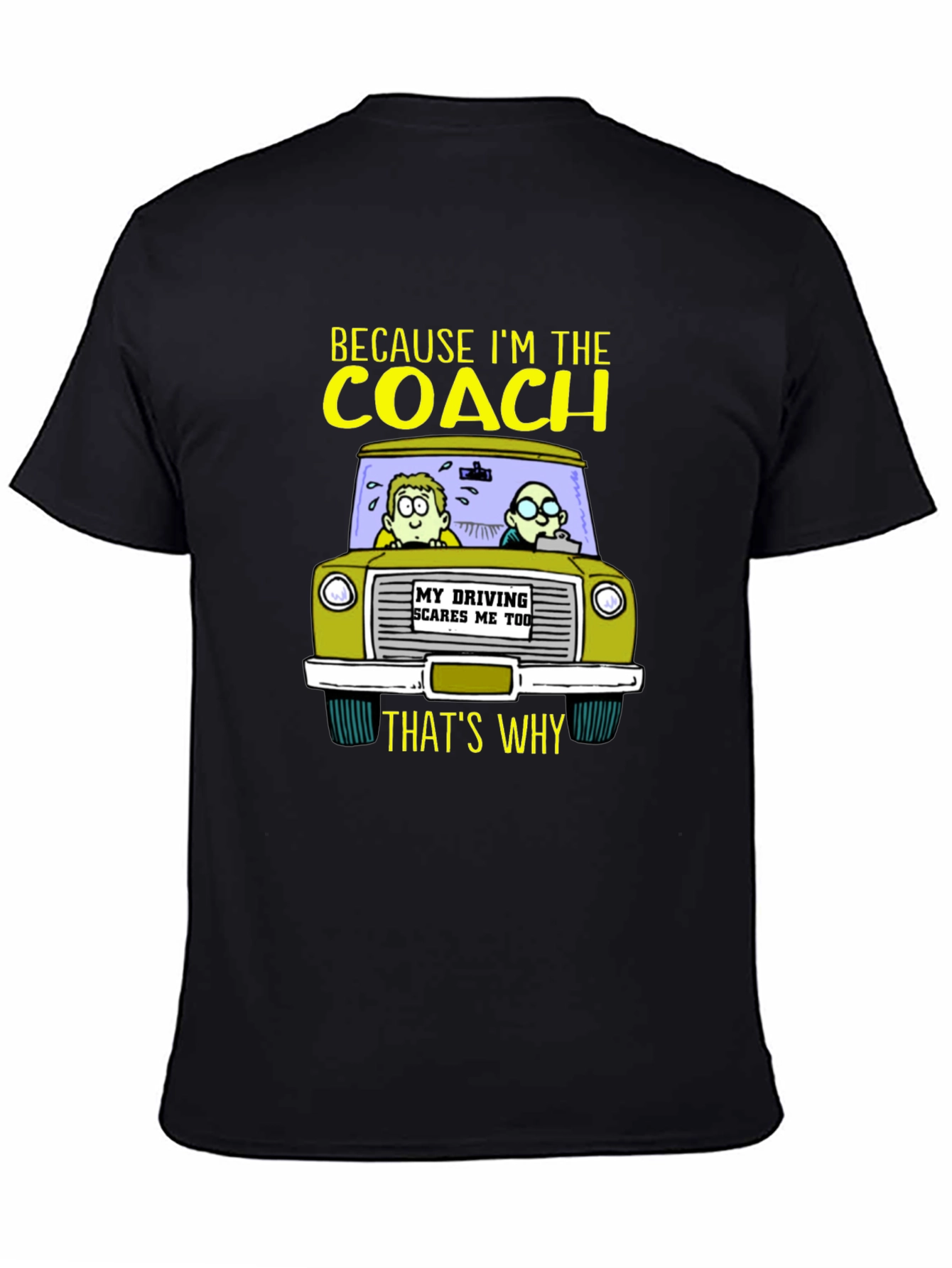 Driving Coach T-Shirt - Funny Drivers Ed Instructor Tee