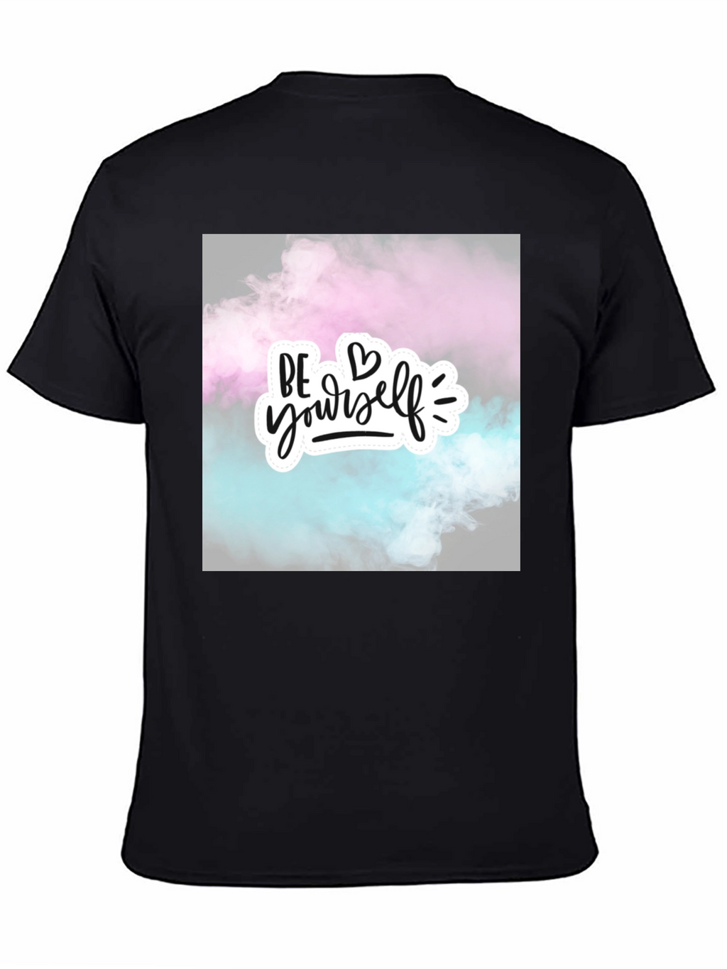 Be Yourself Graphic Tee - Stylish Black Cotton T-Shirt