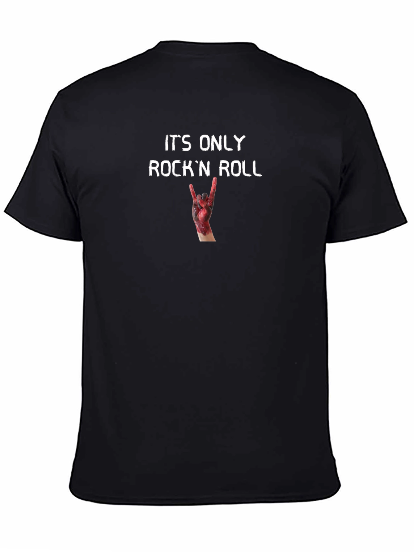 Its Only Rock N Roll Tee - Bloody Hand Sign