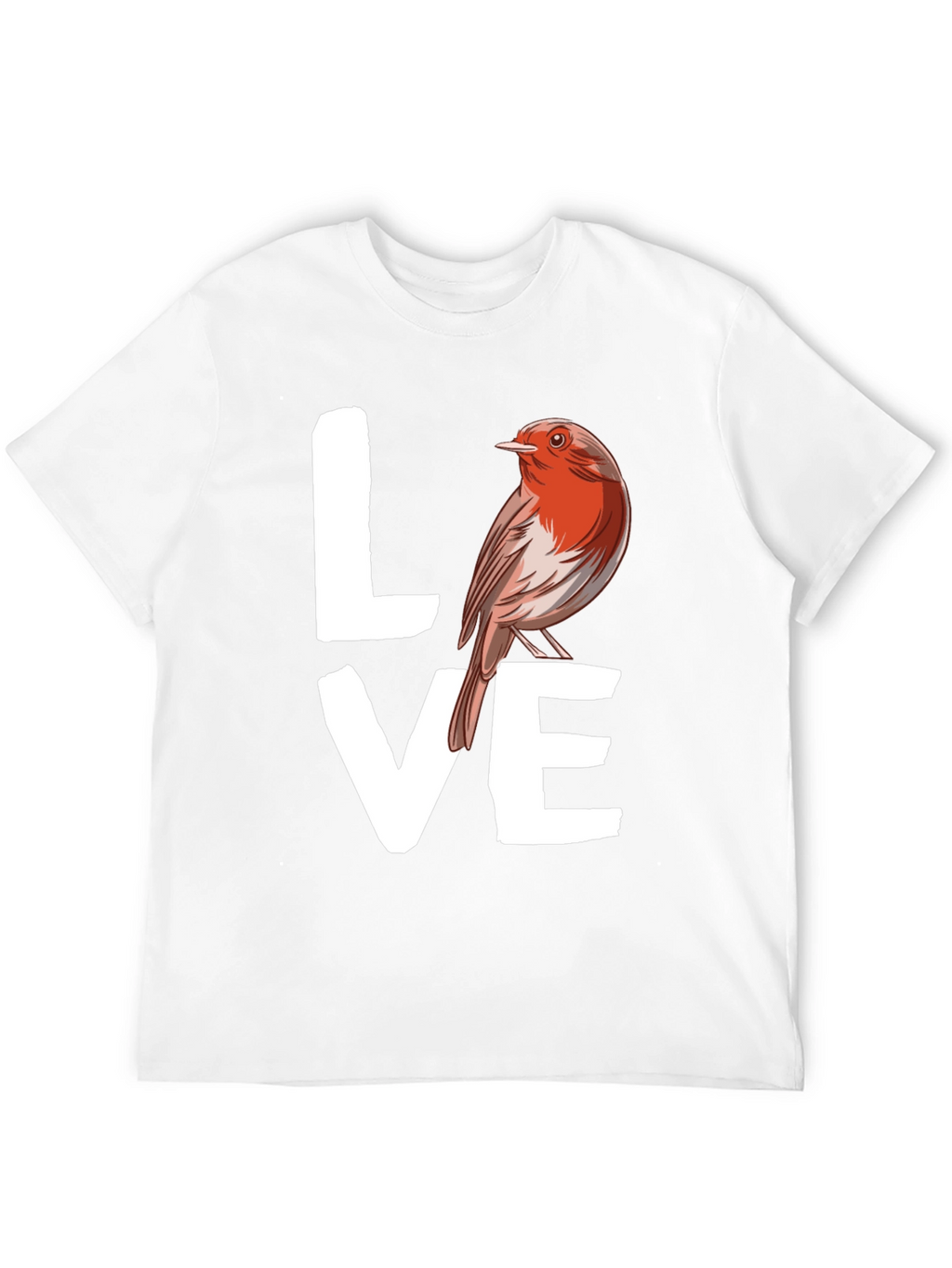 Love Bird Graphic Tee - Black Cotton T-Shirt