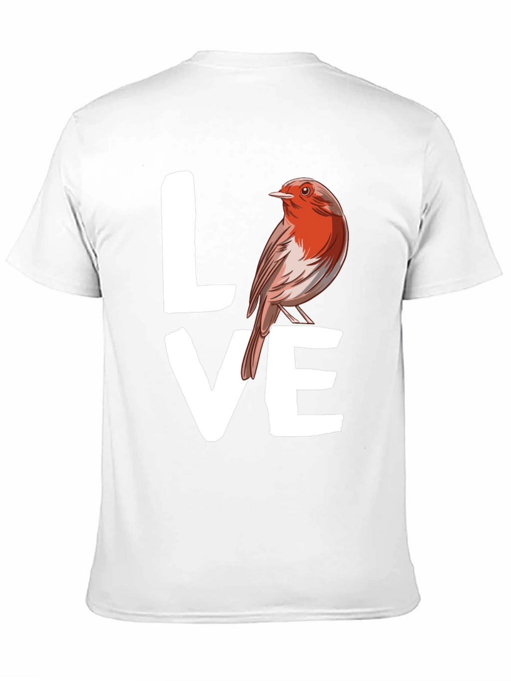 Love Bird Graphic Tee - Black Cotton T-Shirt