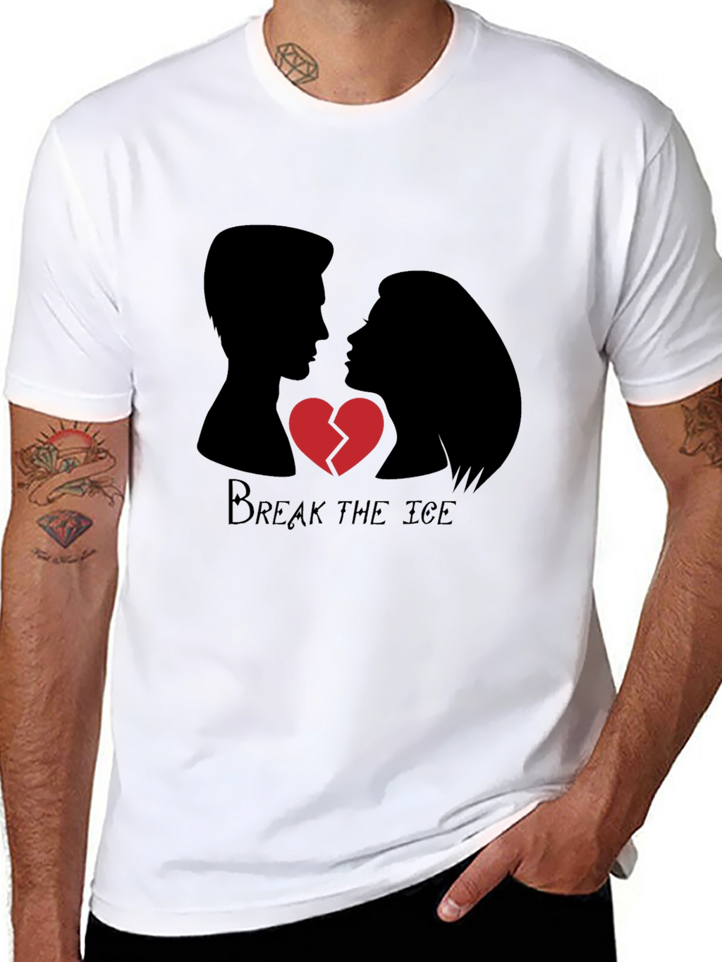 Break the Ice Graphic Tee - Heartbreak Design