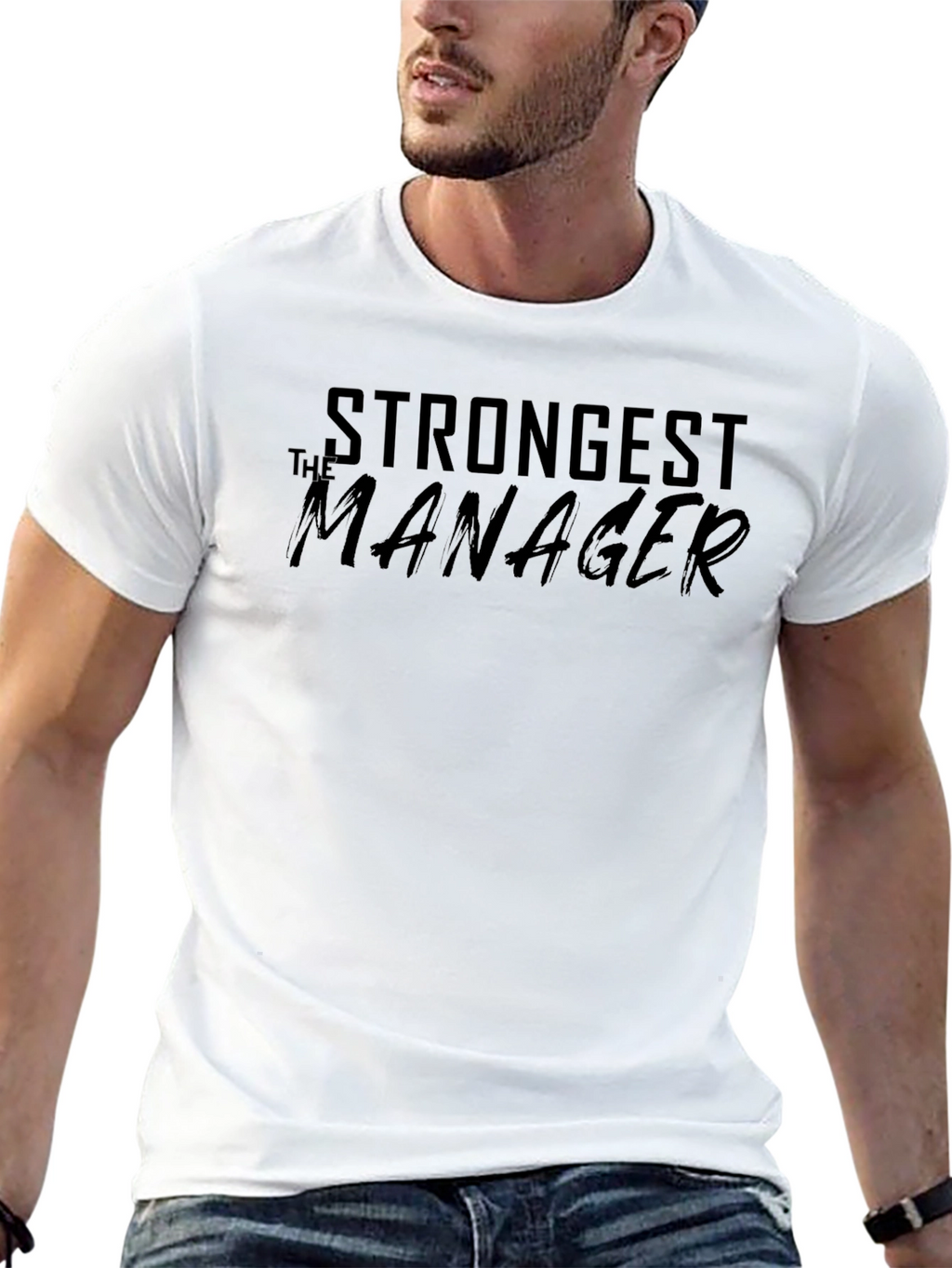 Strongest The Manager Black T-Shirt