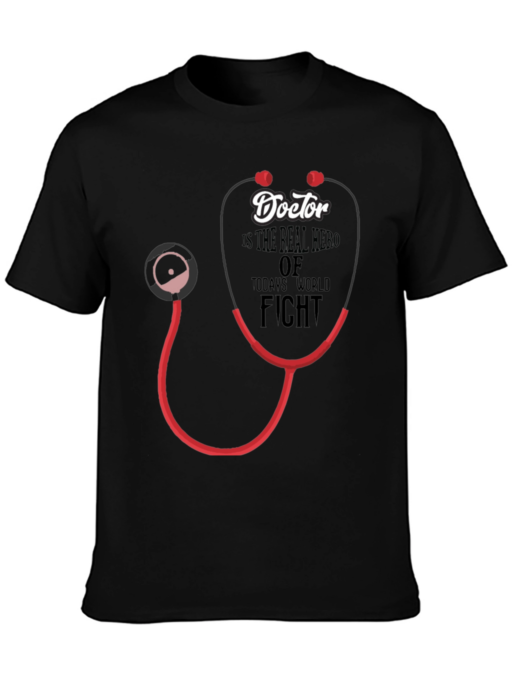 Doctor Hero Stethoscope Graphic T-Shirt