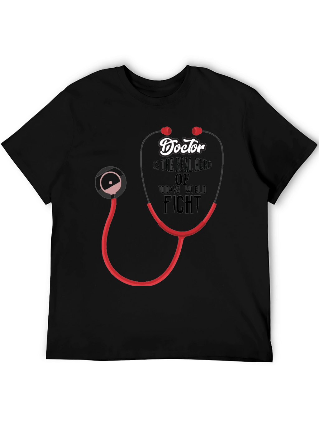 Doctor Hero Stethoscope Graphic T-Shirt