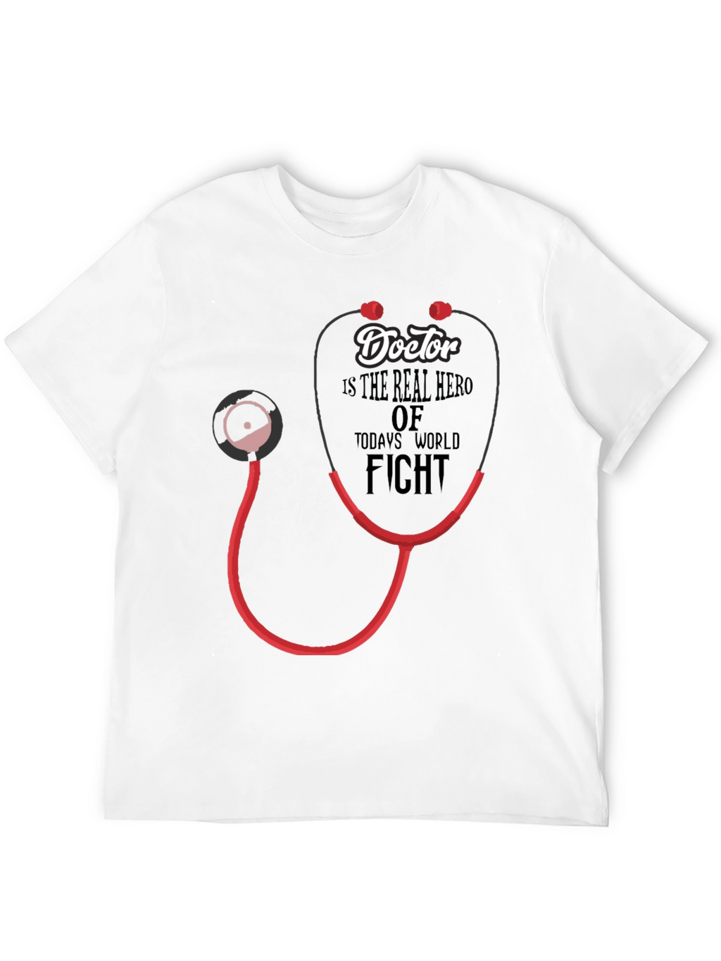 Doctor Hero Stethoscope Graphic T-Shirt