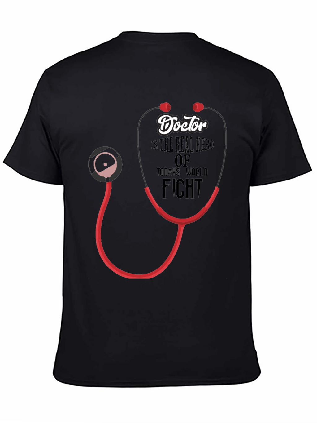 Doctor Hero Stethoscope Graphic T-Shirt