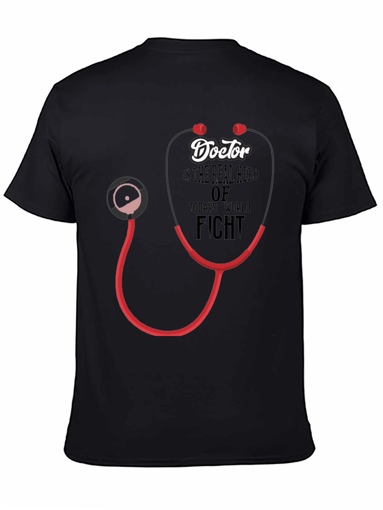 Doctor Hero Stethoscope Graphic T-Shirt