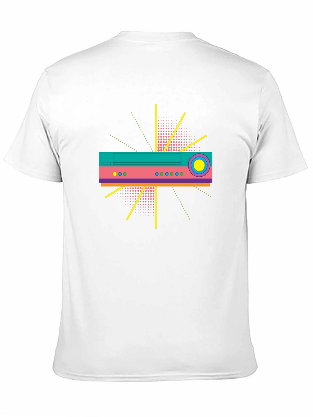 Retro Tech Graphic T-Shirt - Bold 80s Design