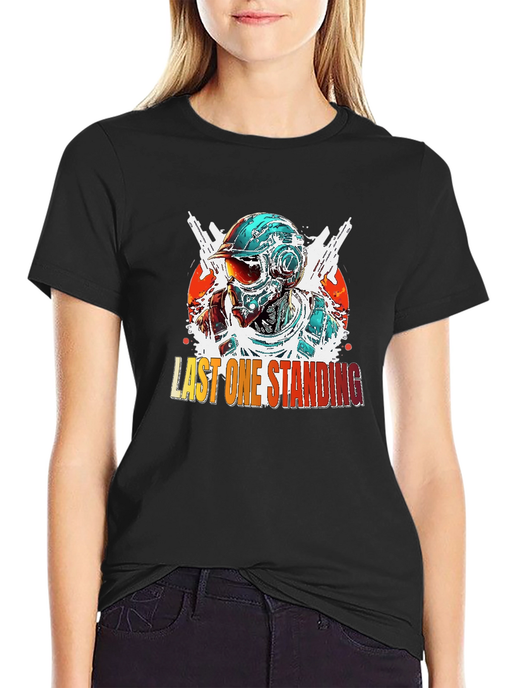 Last One Standing Graphic Tee - Cool Gaming Design