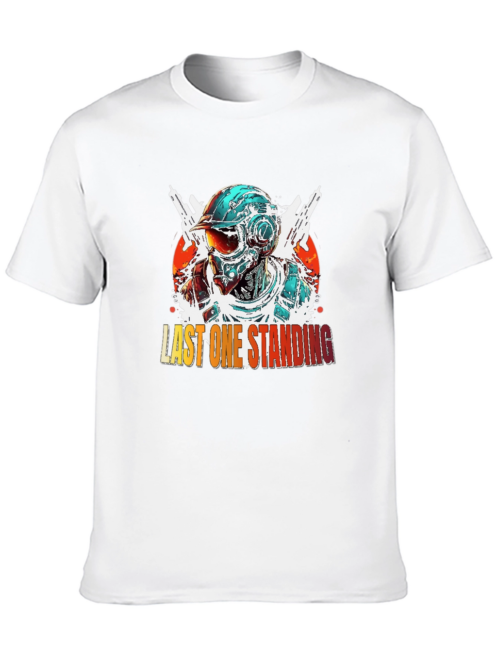 Last One Standing Graphic Tee - Cool Gaming Design