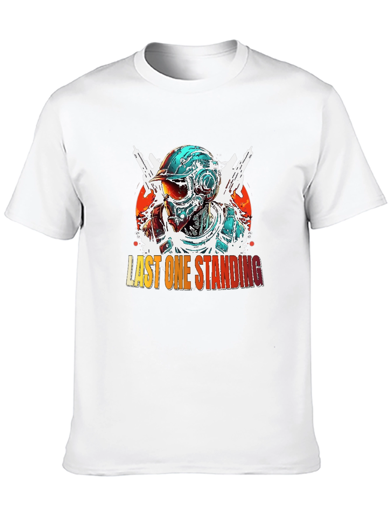 Last One Standing Graphic Tee - Cool Gaming Design