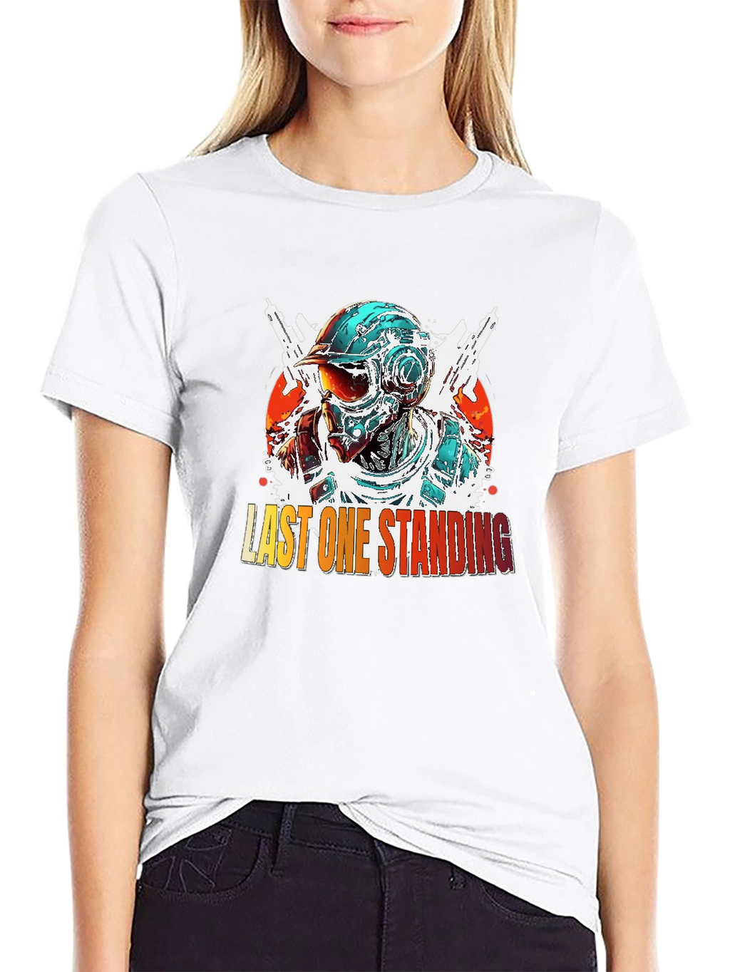 Last One Standing Graphic Tee - Cool Gaming Design