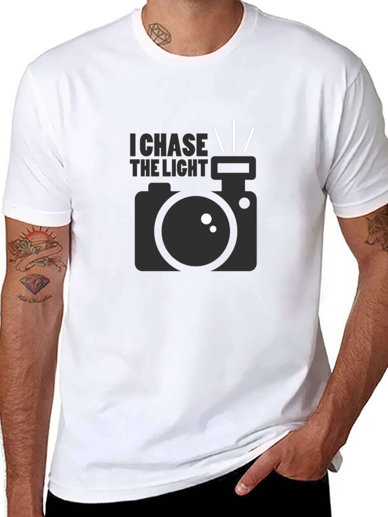 I Chase the Light Photographer T-Shirt