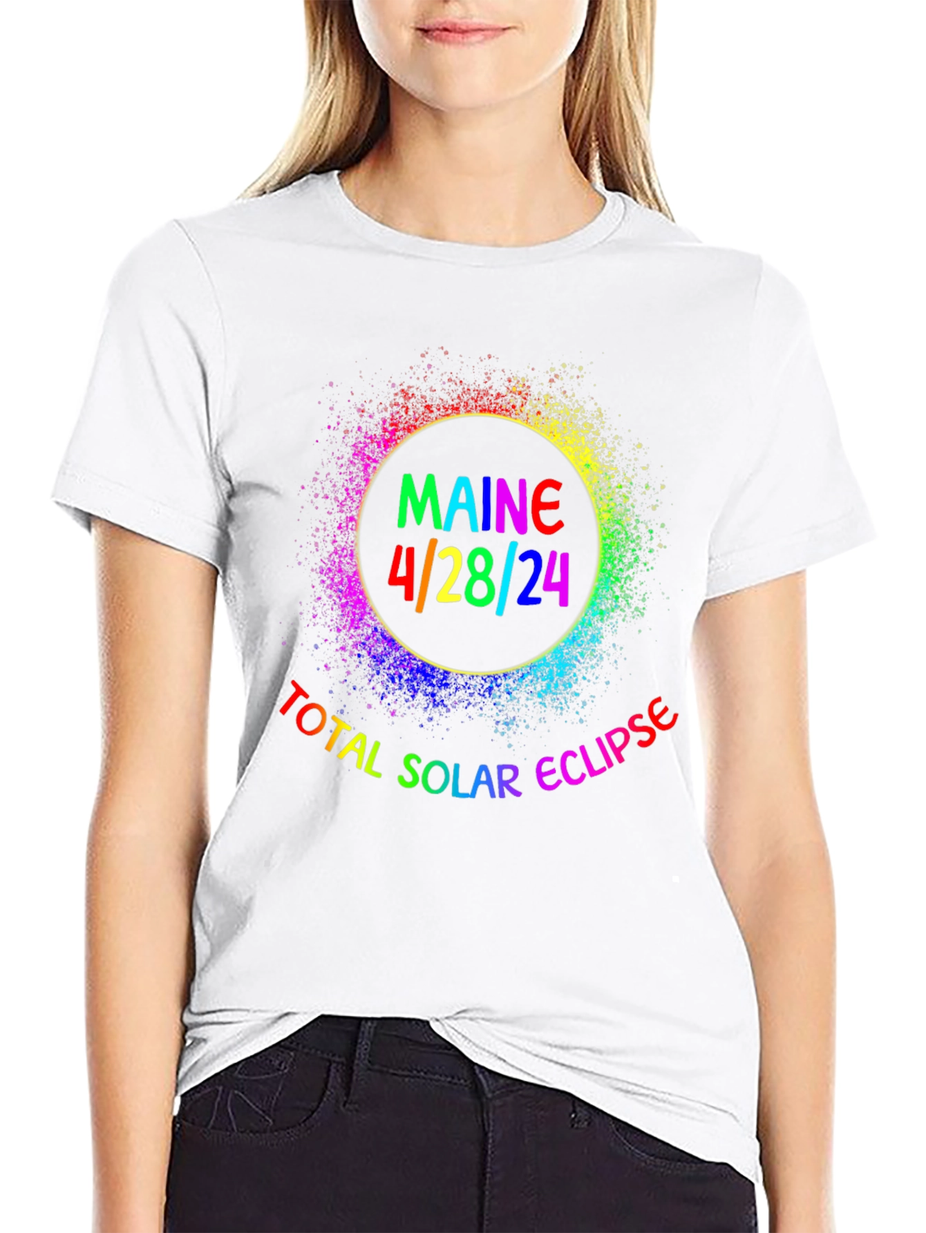 Maine Total Solar Eclipse April 28 2024 T-Shirt