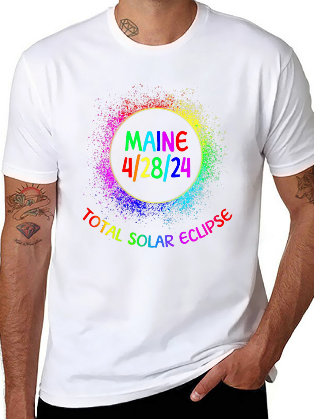 Maine Total Solar Eclipse April 28 2024 T-Shirt