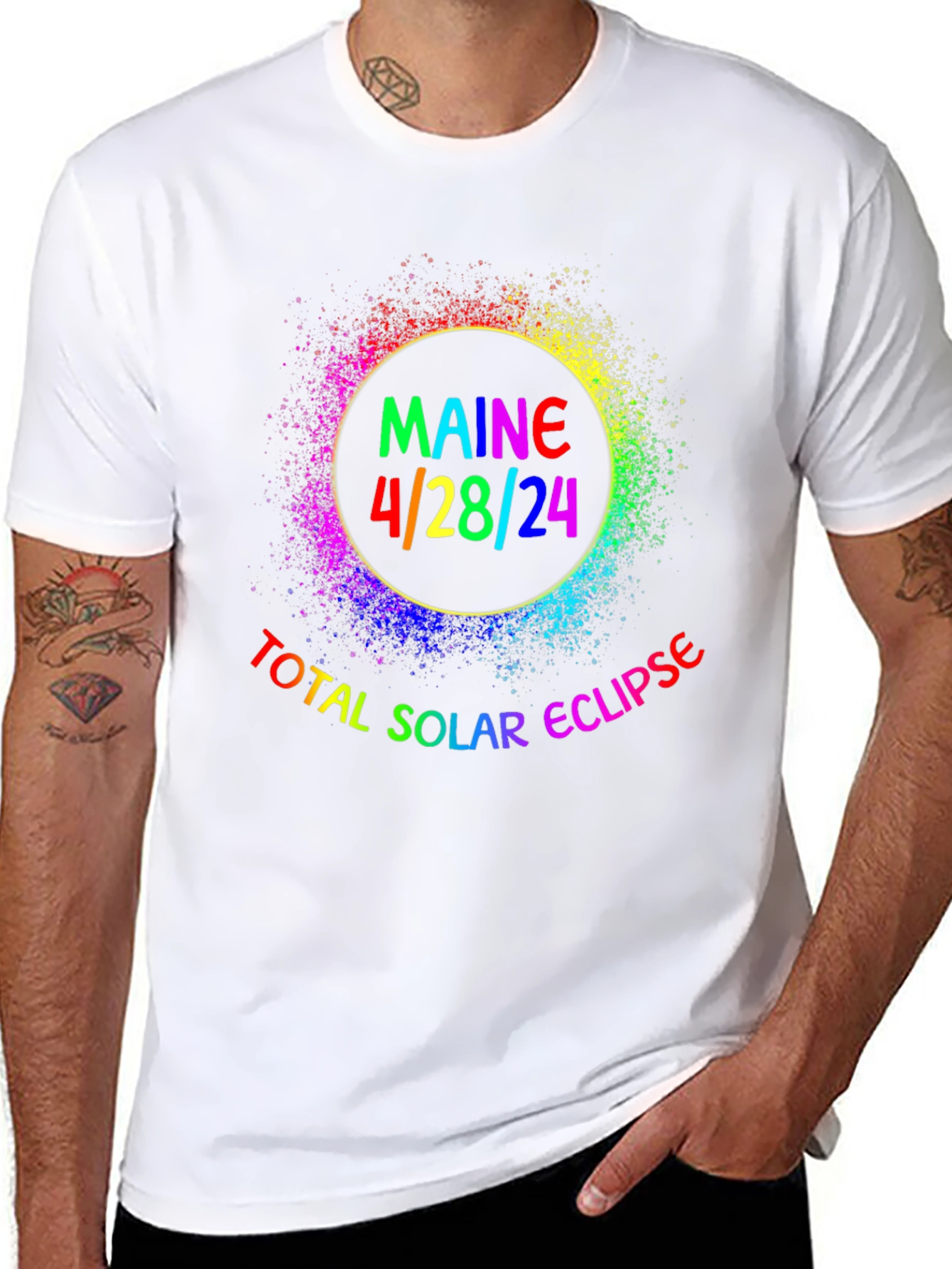 Maine Total Solar Eclipse April 28 2024 T-Shirt