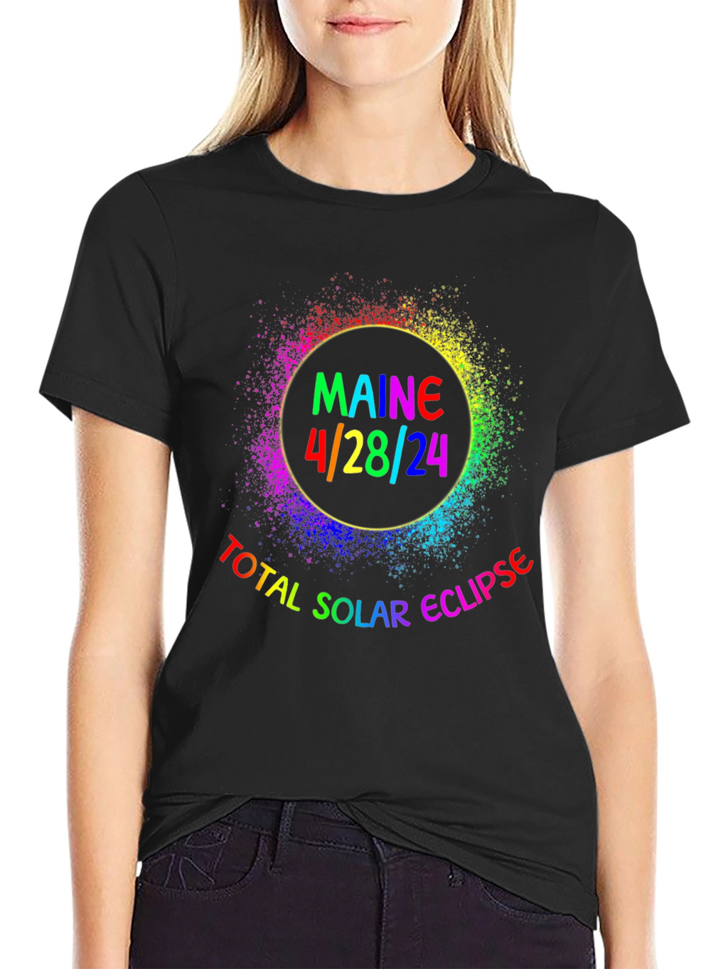 Maine Total Solar Eclipse April 28 2024 T-Shirt