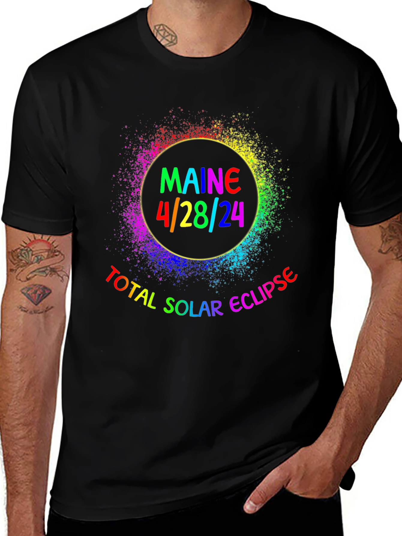 Maine Total Solar Eclipse April 28 2024 T-Shirt