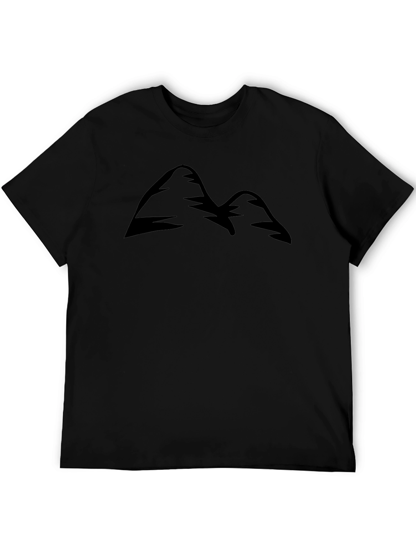 Mountain Peak Graphic Tee - Black Short Sleeve