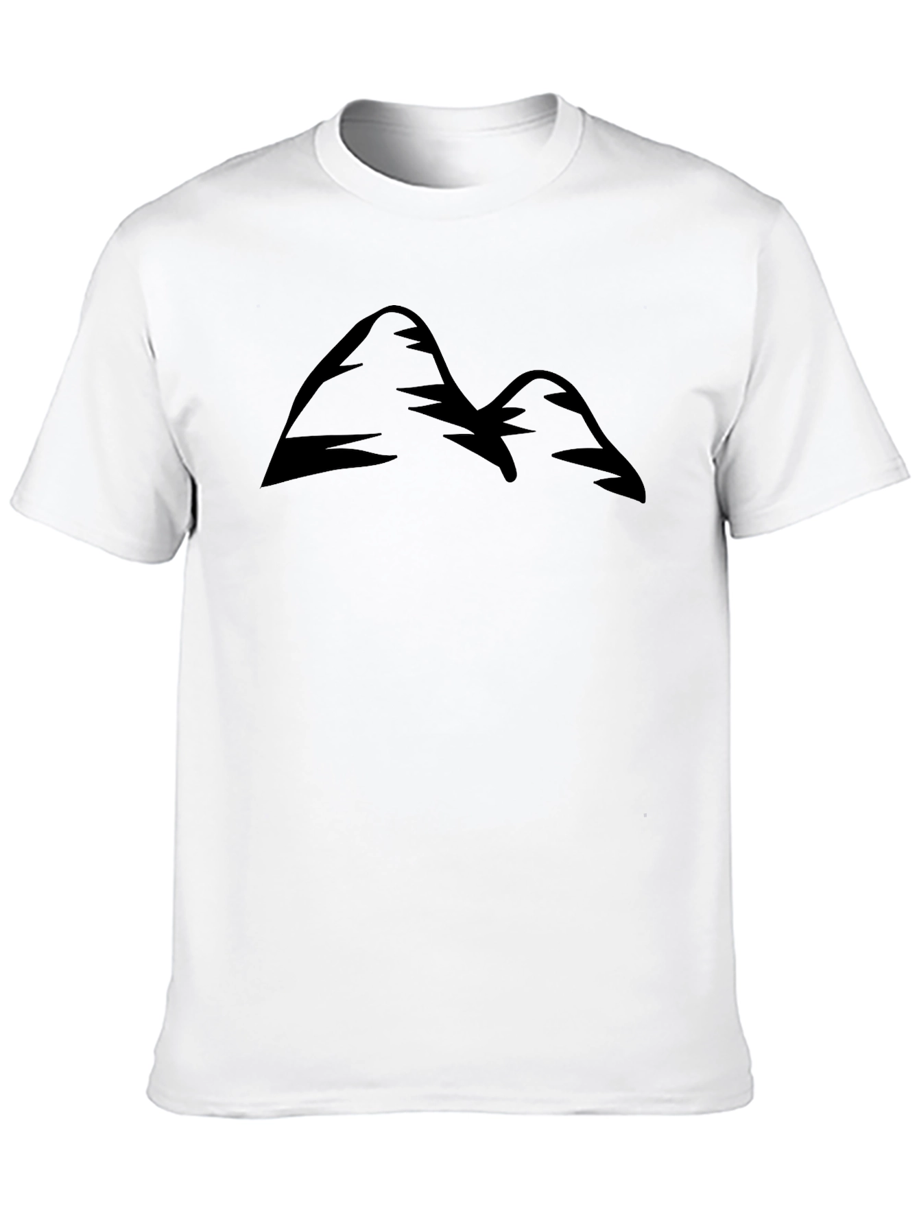 Mountain Peak Graphic Tee - Black Short Sleeve