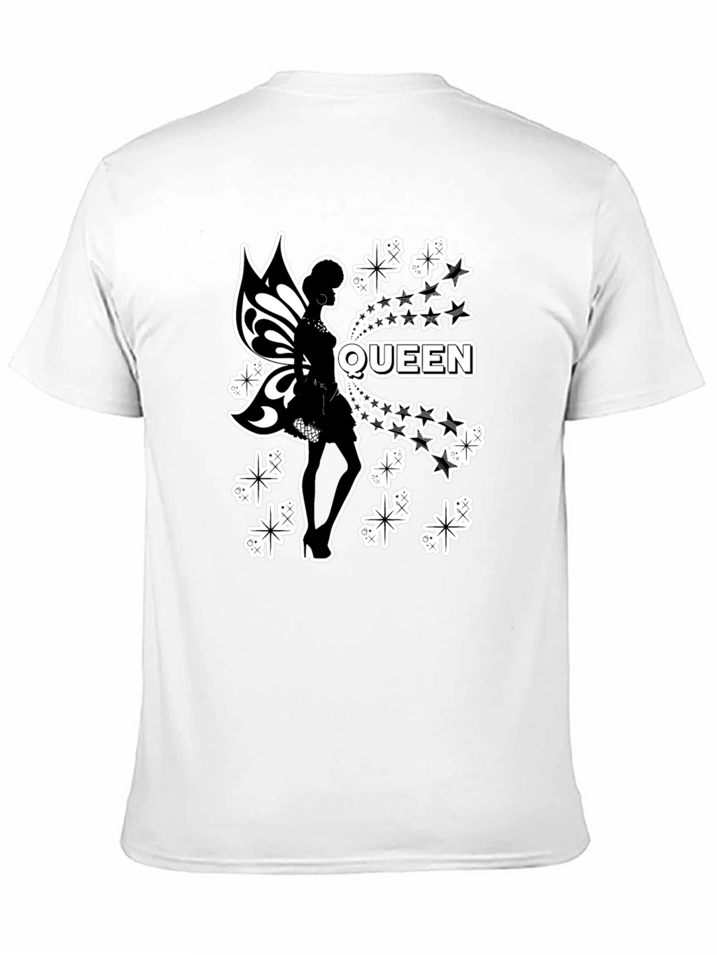 Queen Fairy Graphic Black T-Shirt
